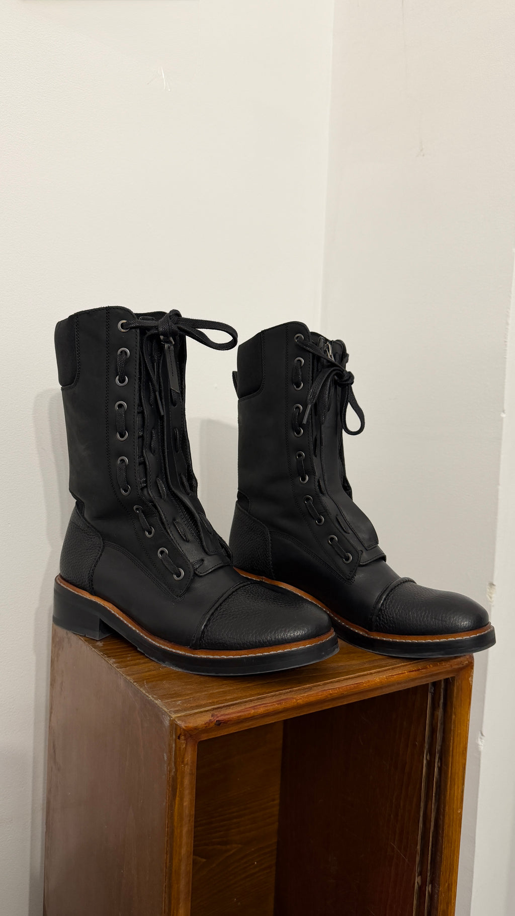 403 / G-STAR RAW leather boots