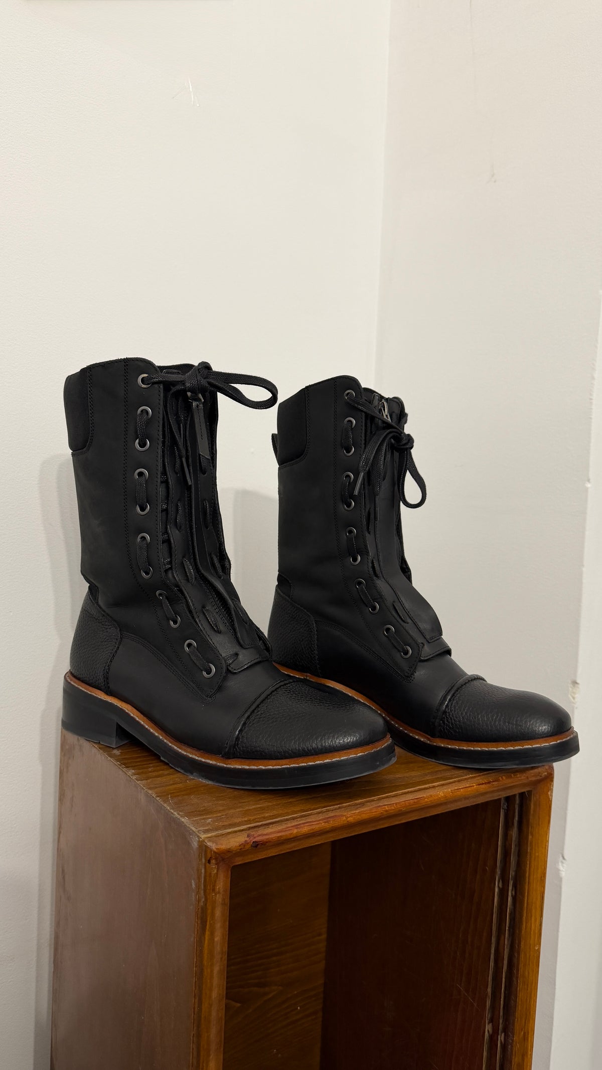 403 / G-STAR RAW leather boots