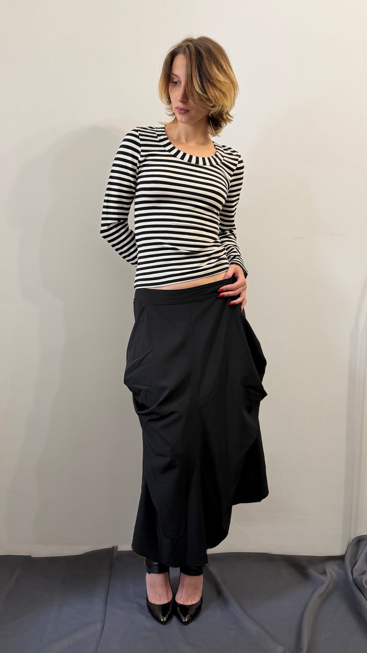 406 / striped longsleeve top