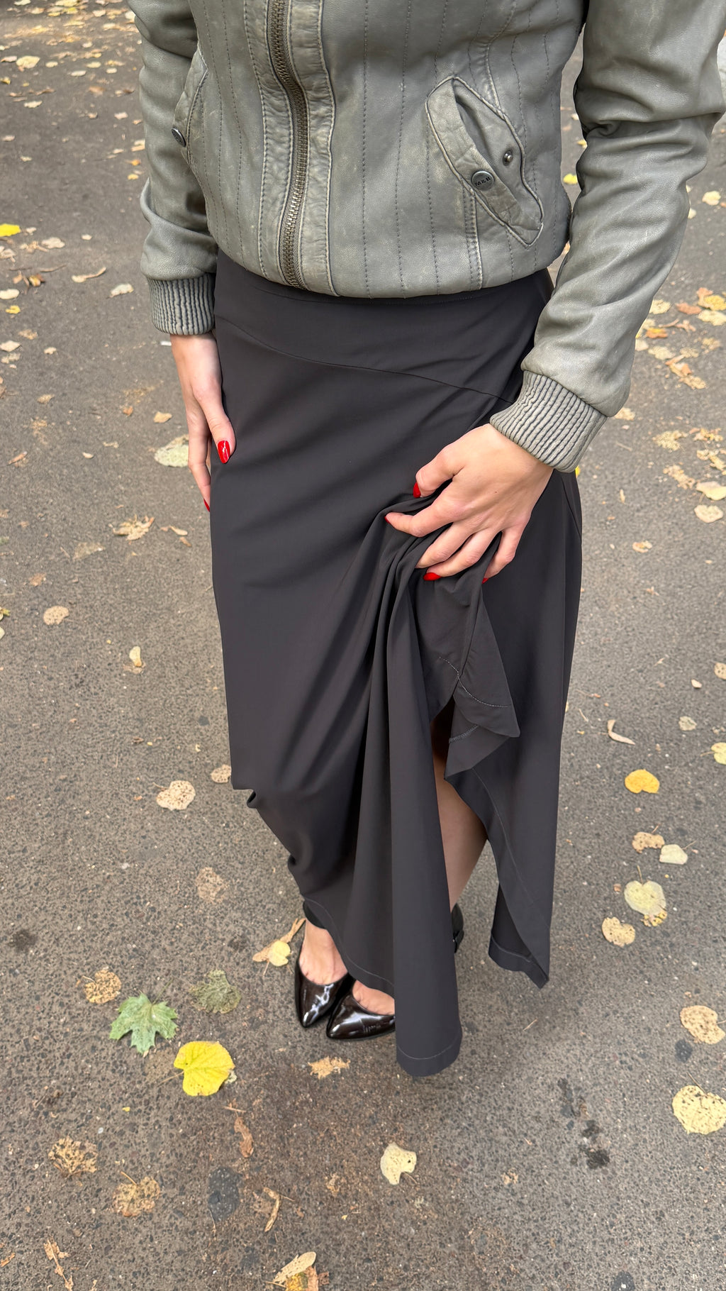 404 / MARITHE+FRANCOIS GIRBAUD asymmetric skirt