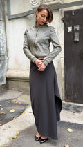 404 / MARITHE+FRANCOIS GIRBAUD asymmetric skirt