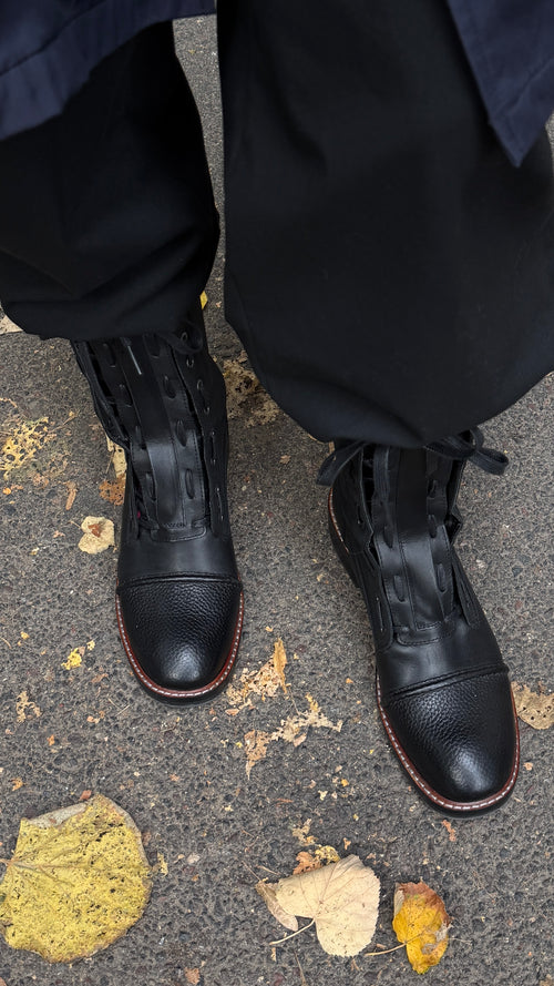 403 / G-STAR RAW leather boots