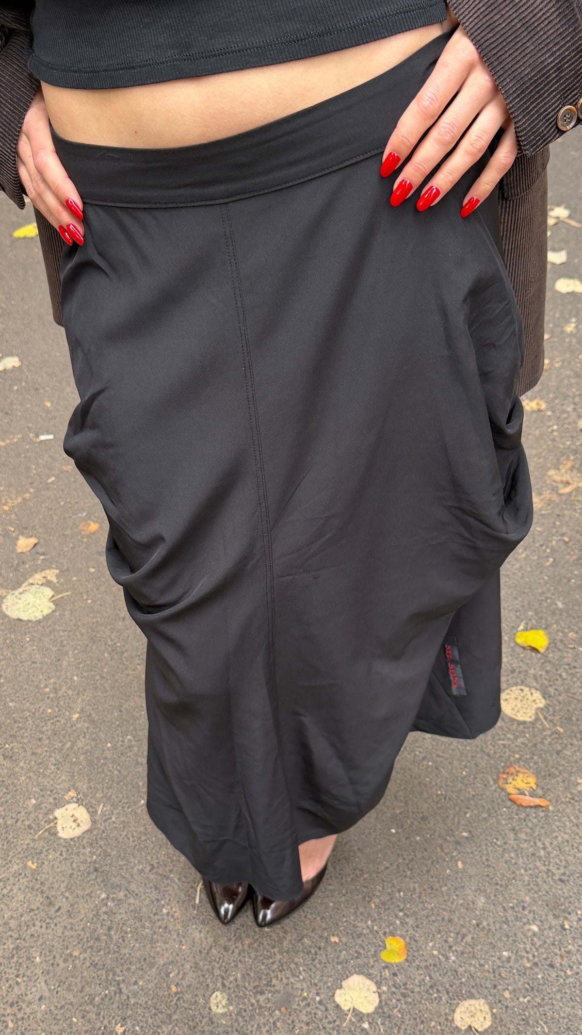 405 / COP COPINE asymmetric skirt
