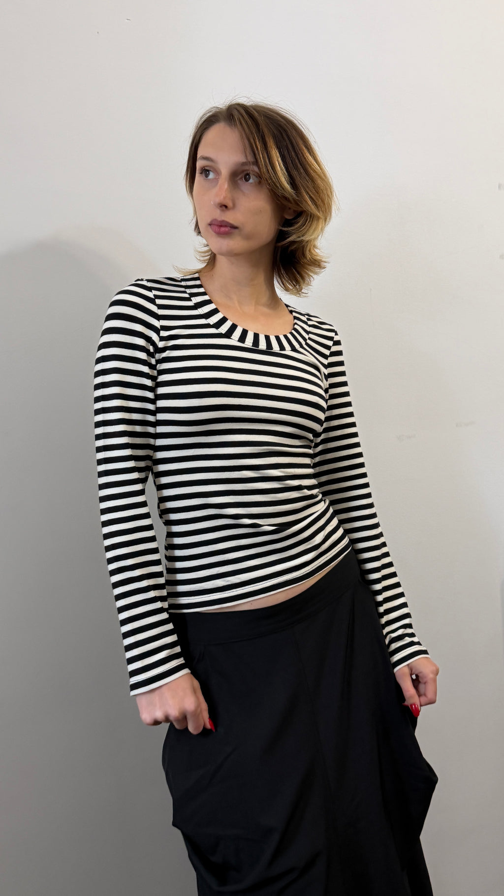 406 / striped longsleeve top