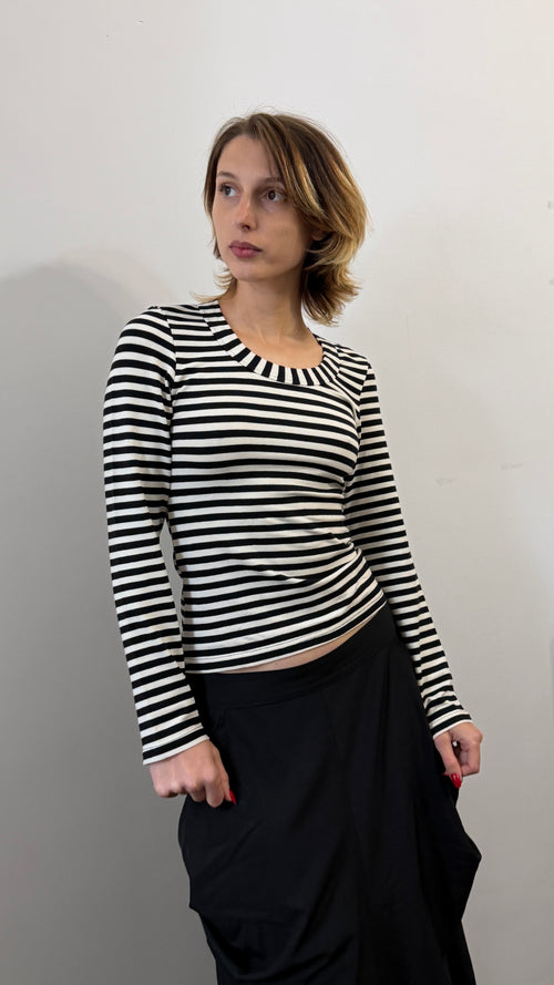 406 / striped longsleeve top