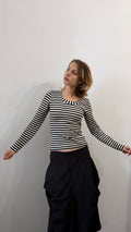 406 / striped longsleeve top