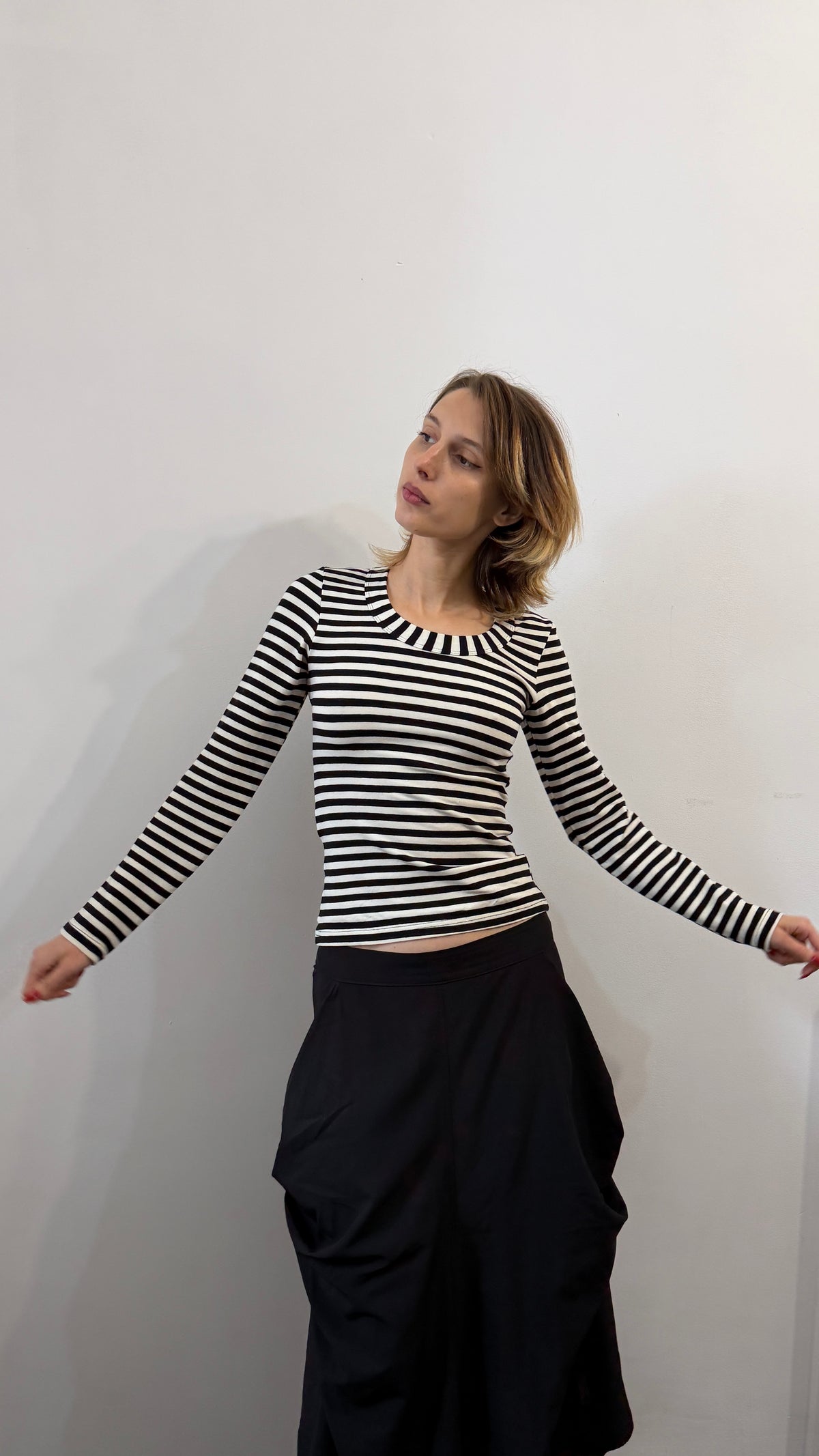 406 / striped longsleeve top