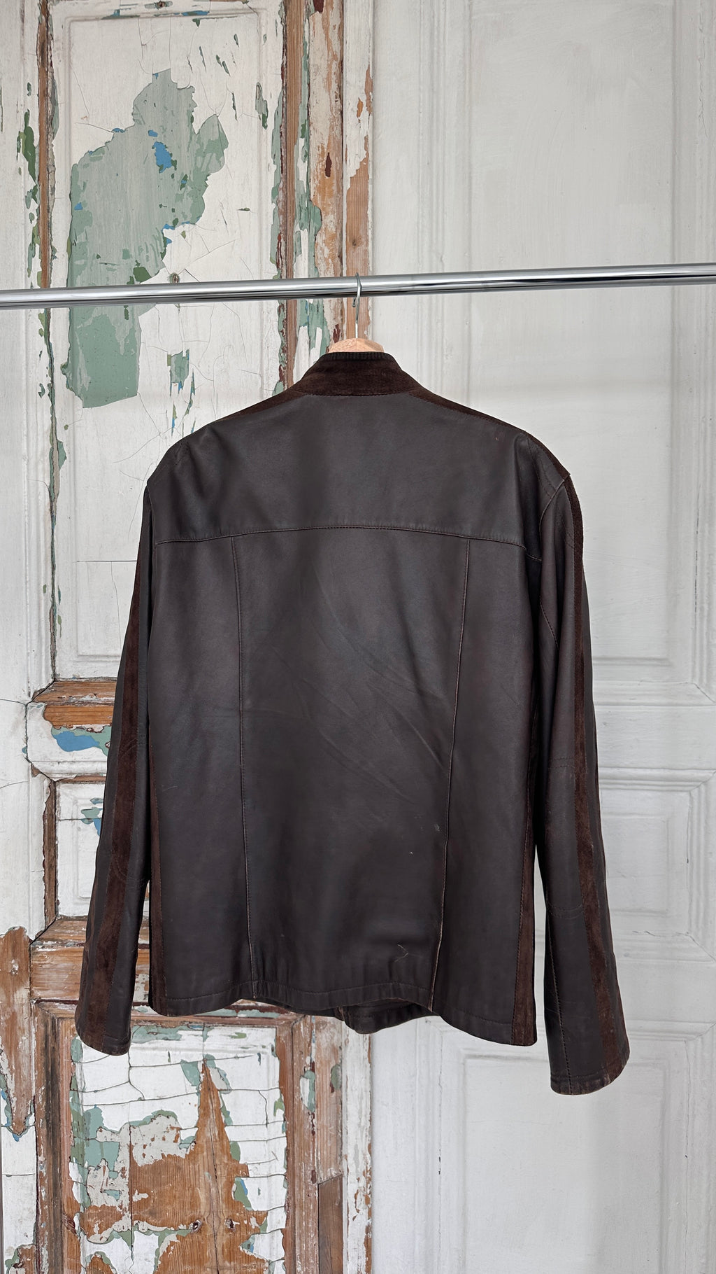 152 / oversized leather jacket