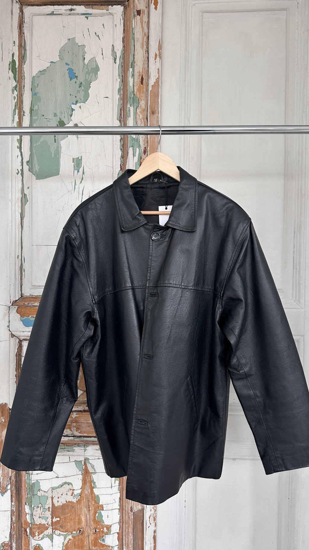 150 / oversized leather jacket