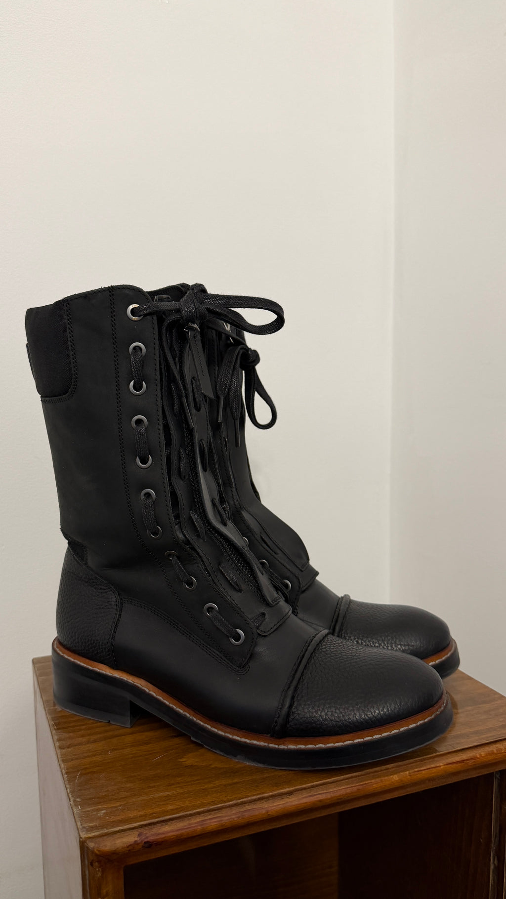 403 / G-STAR RAW leather boots