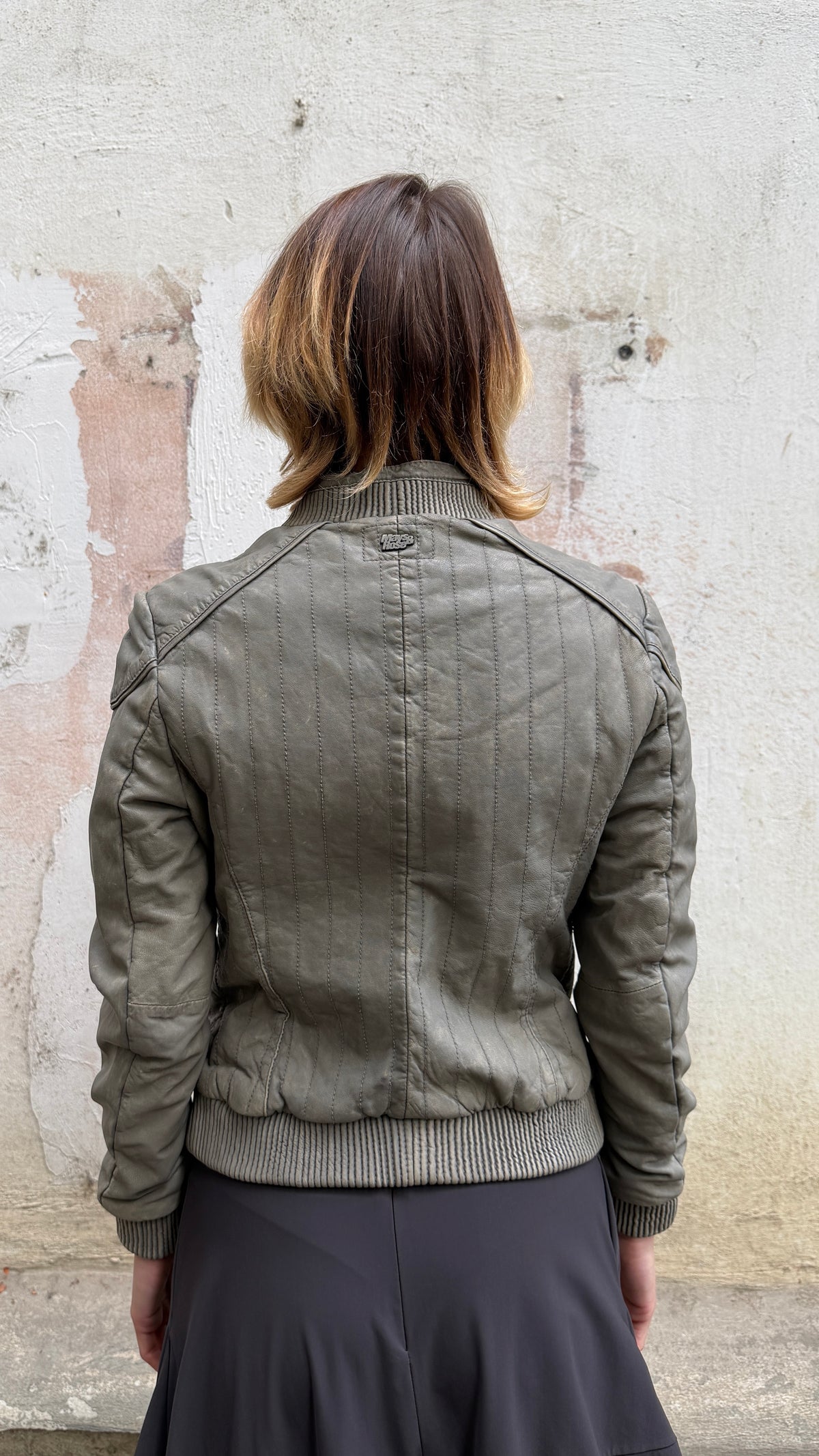 411 / M&R bomber leather jacket