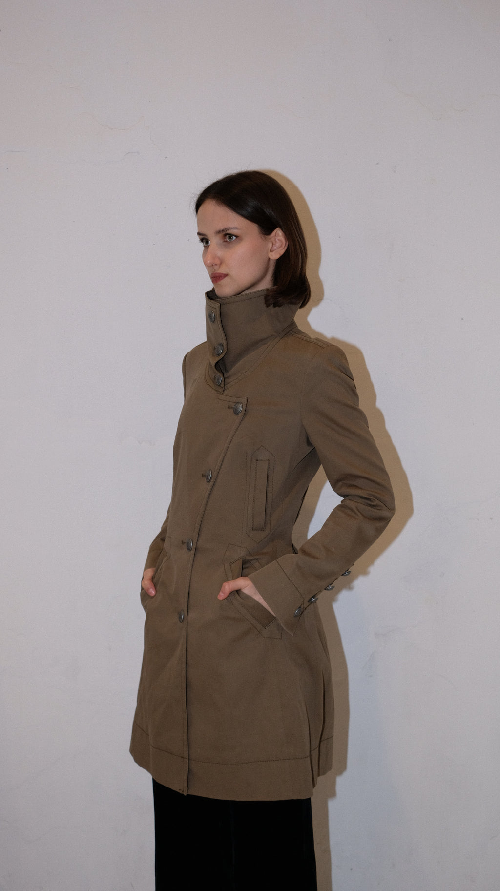 100 / DRYKORN fitted trench coat