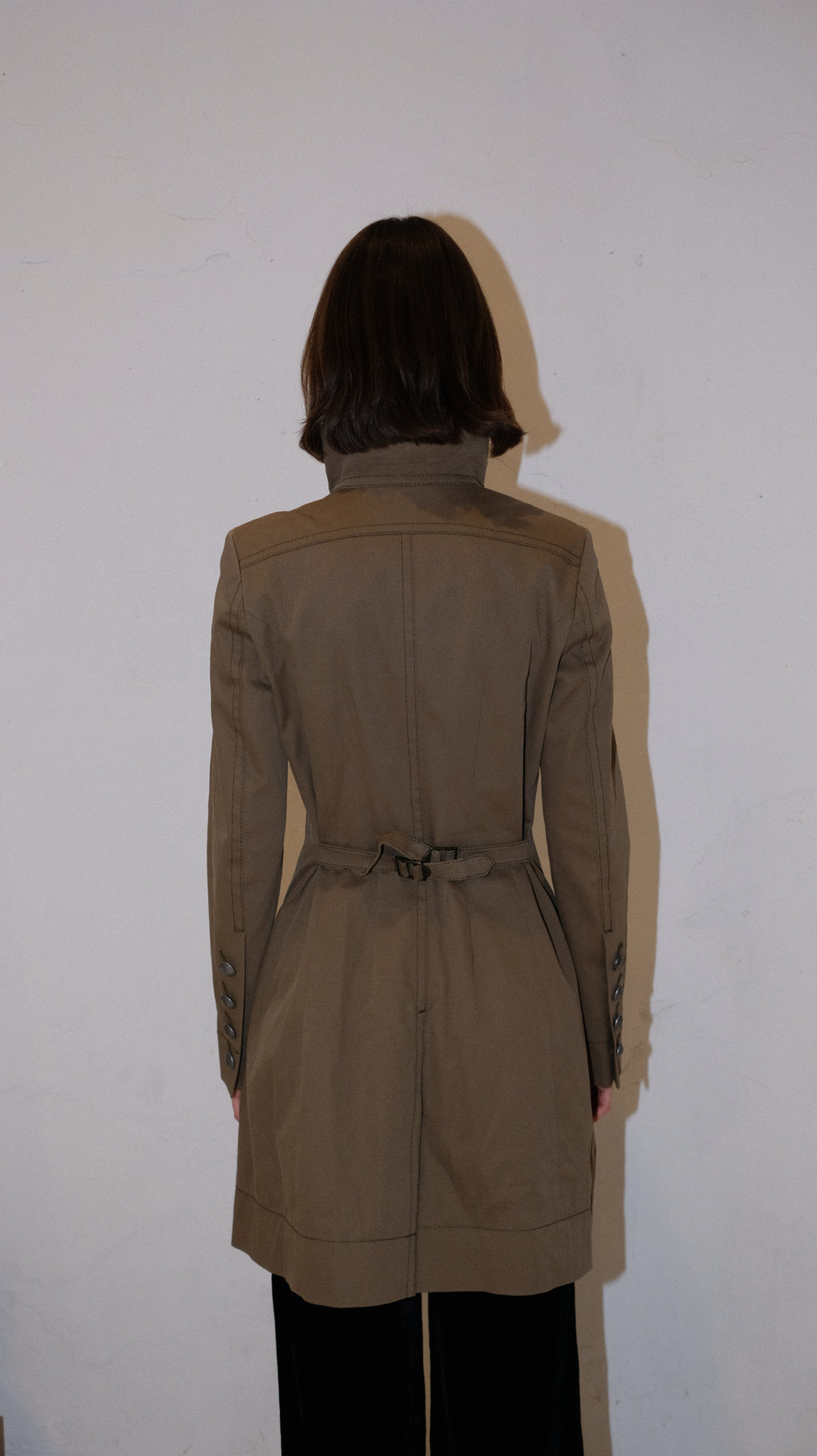 100 / DRYKORN fitted trench coat