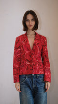 038 / GERRY WEBER rose-print blazer