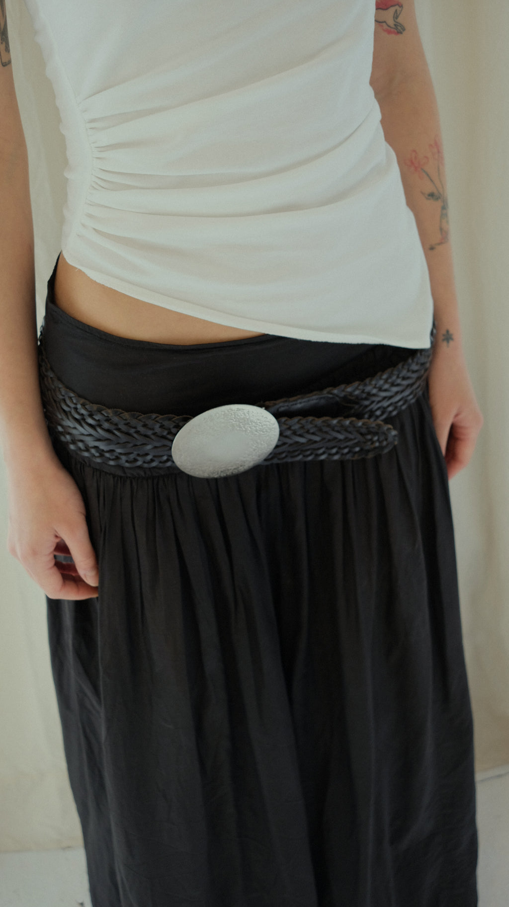 068 / braided leather belt