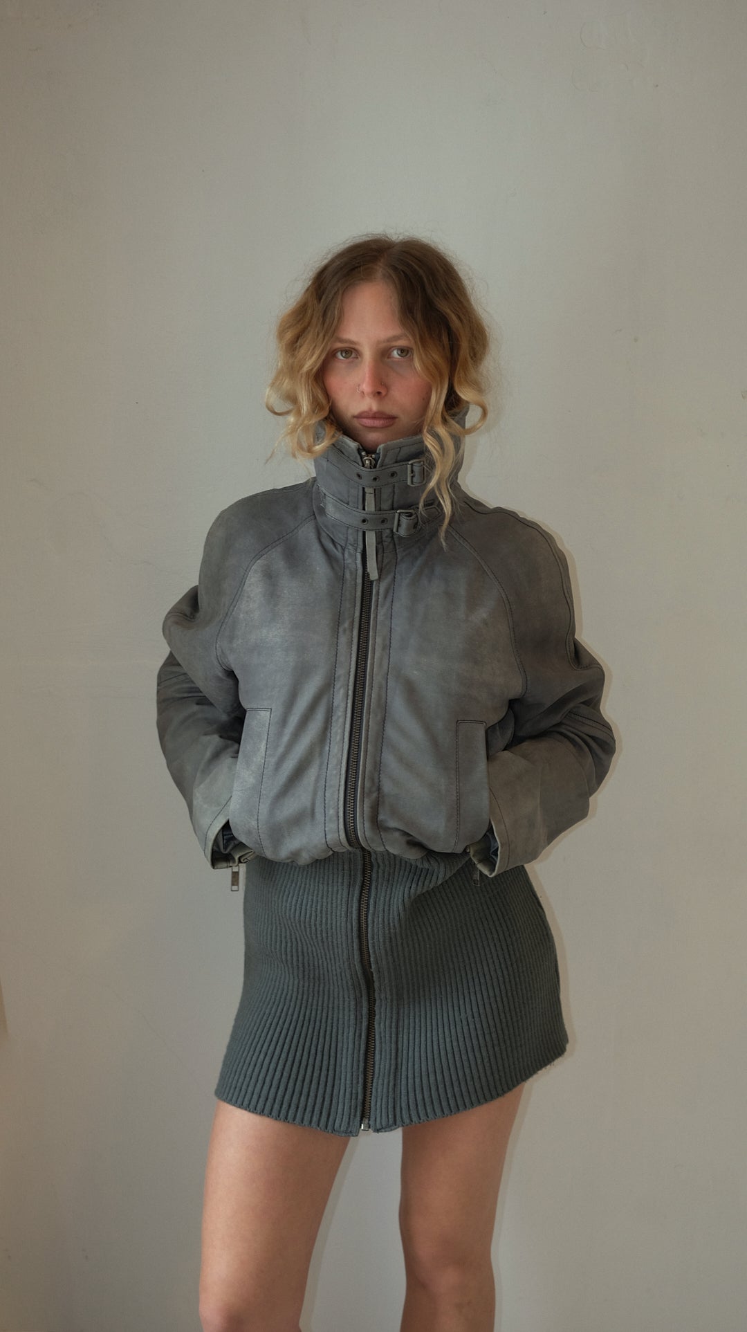 120 / DIESEL leather jacket