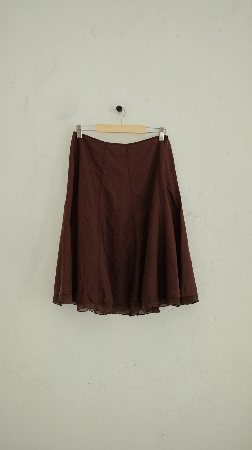 132 / linen midi skirt