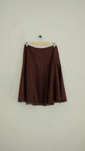 132 / linen midi skirt