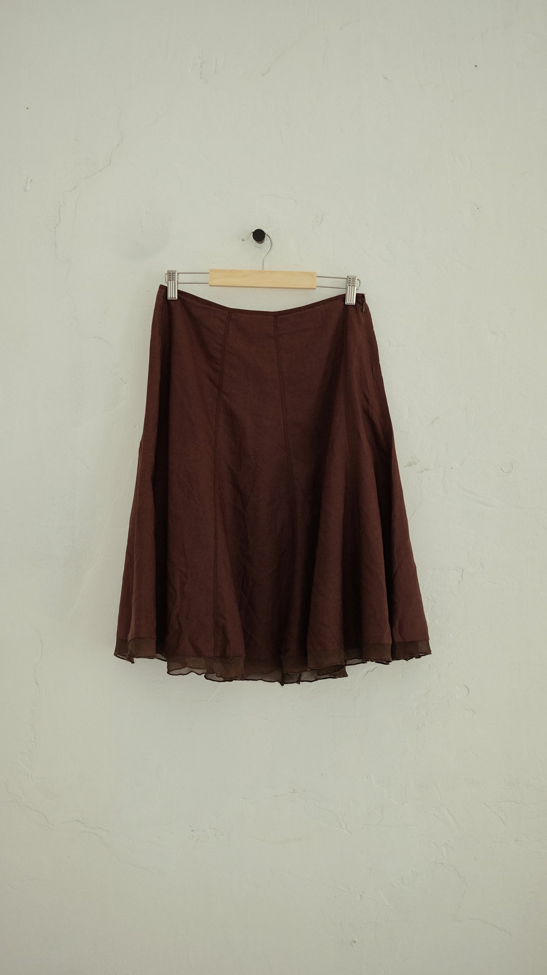 132 / linen midi skirt
