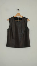 138 / DIANE von FUSTENBERG leather top