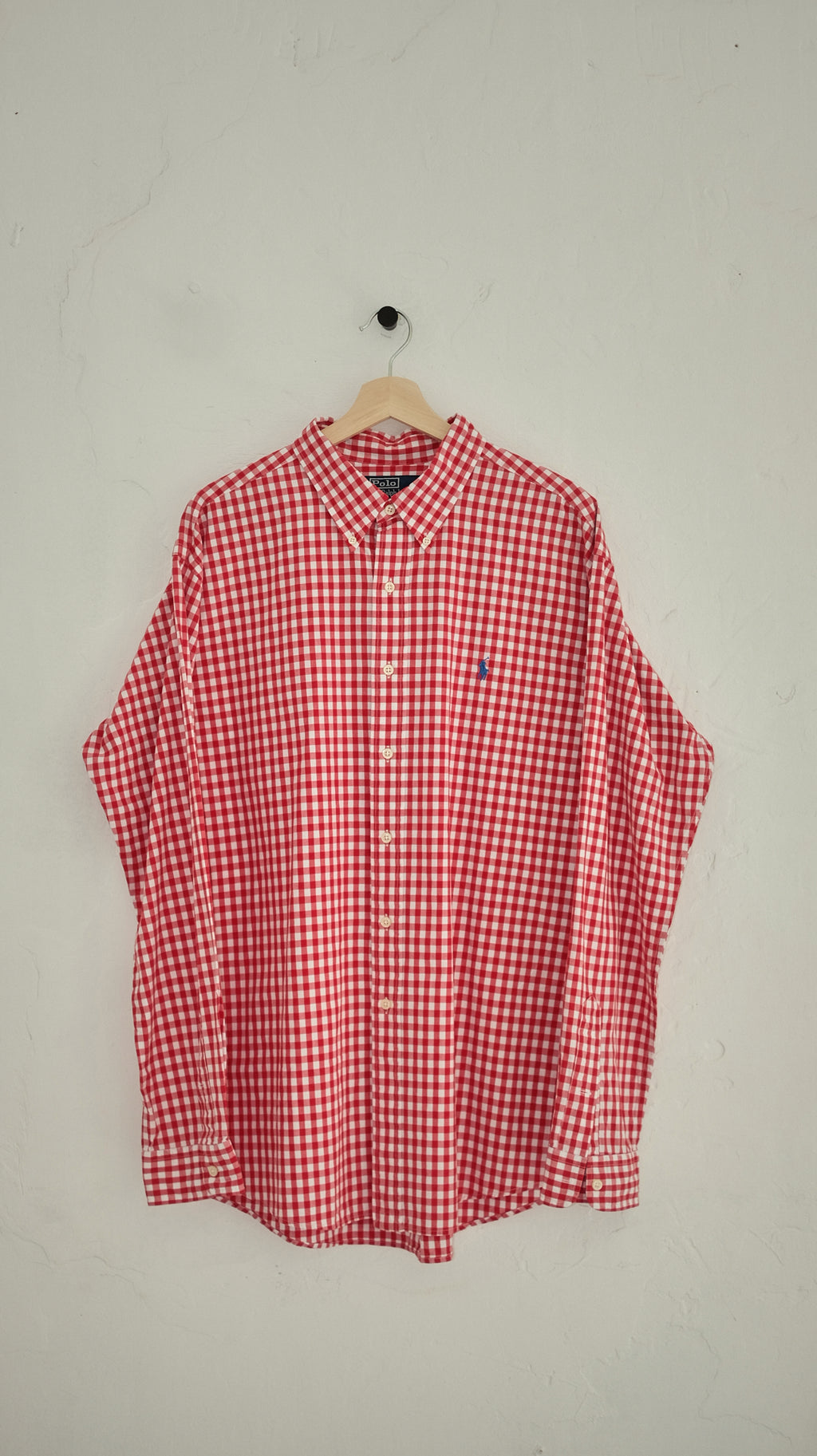 054 / RALPH LAUREN gingham men's shirt