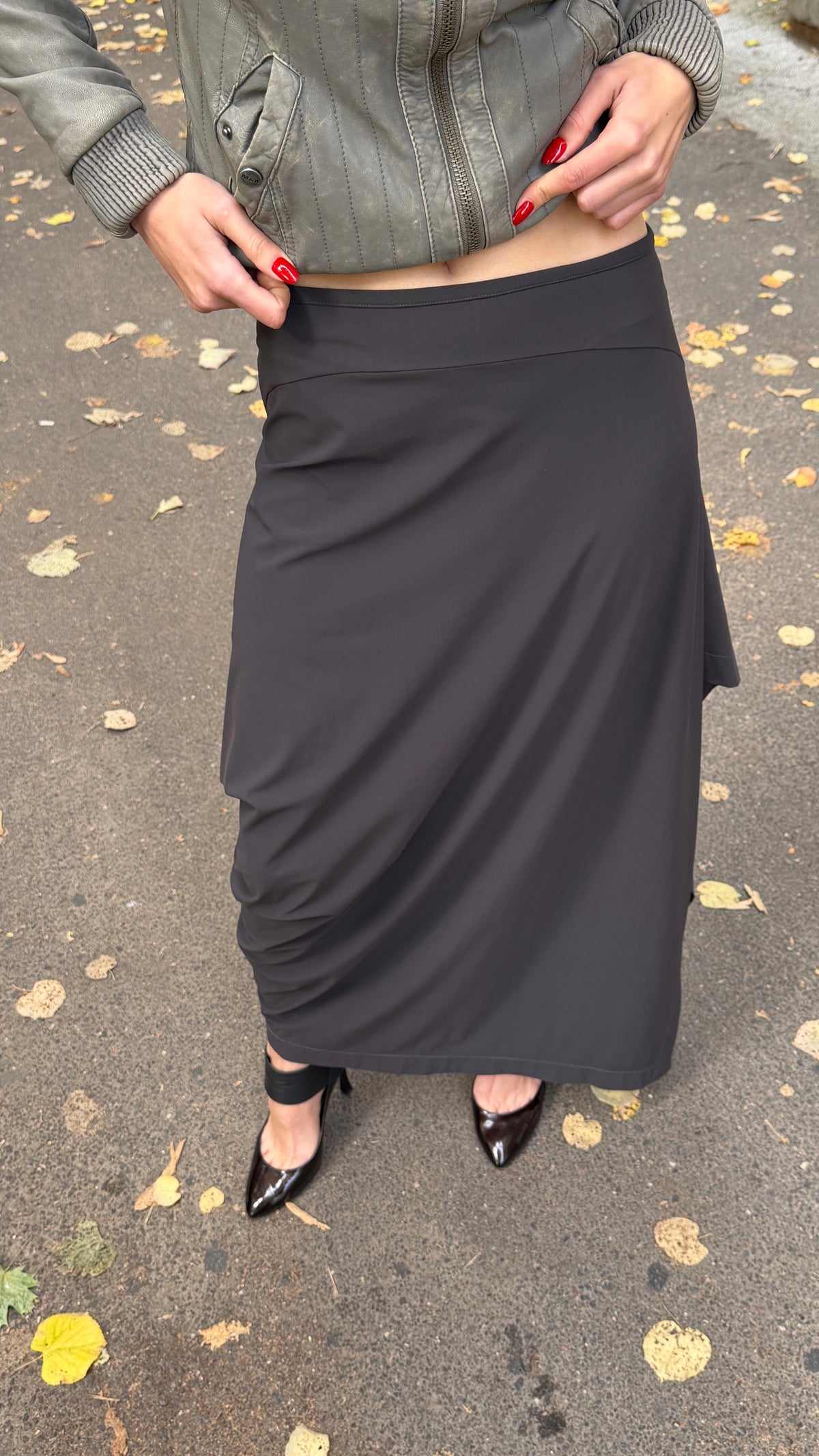 404 / MARITHE+FRANCOIS GIRBAUD asymmetric skirt