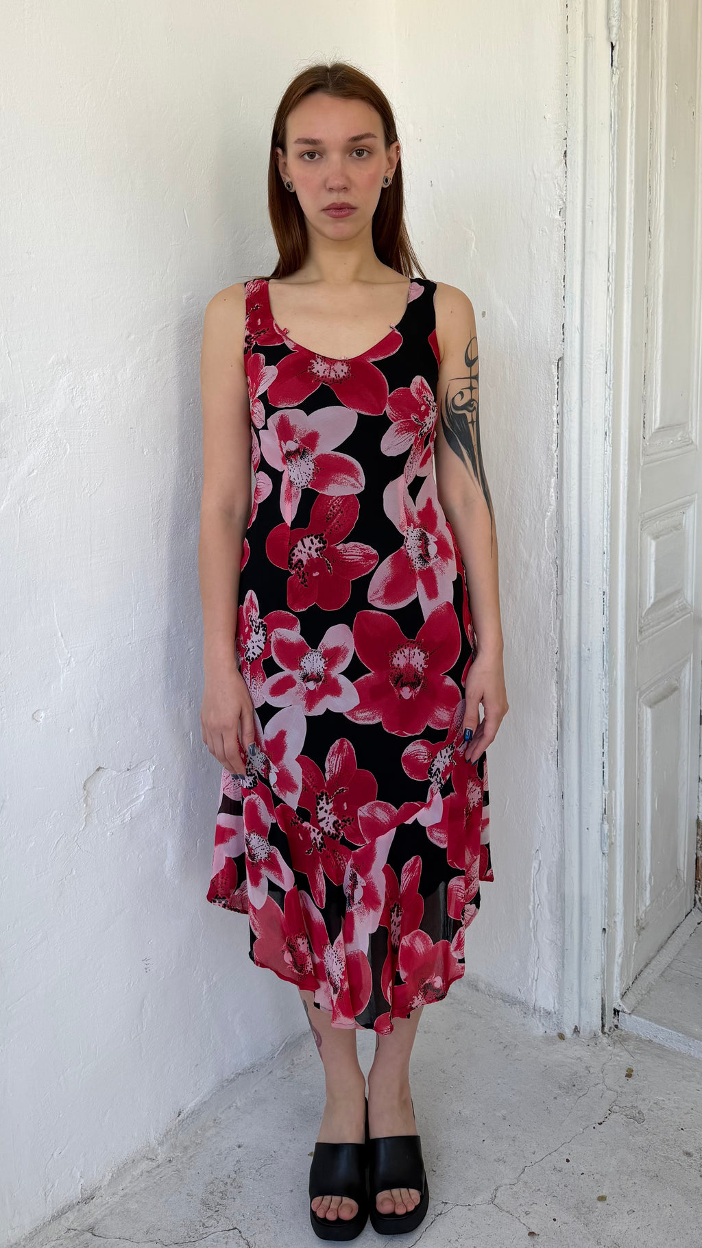 181 / floral midi dress