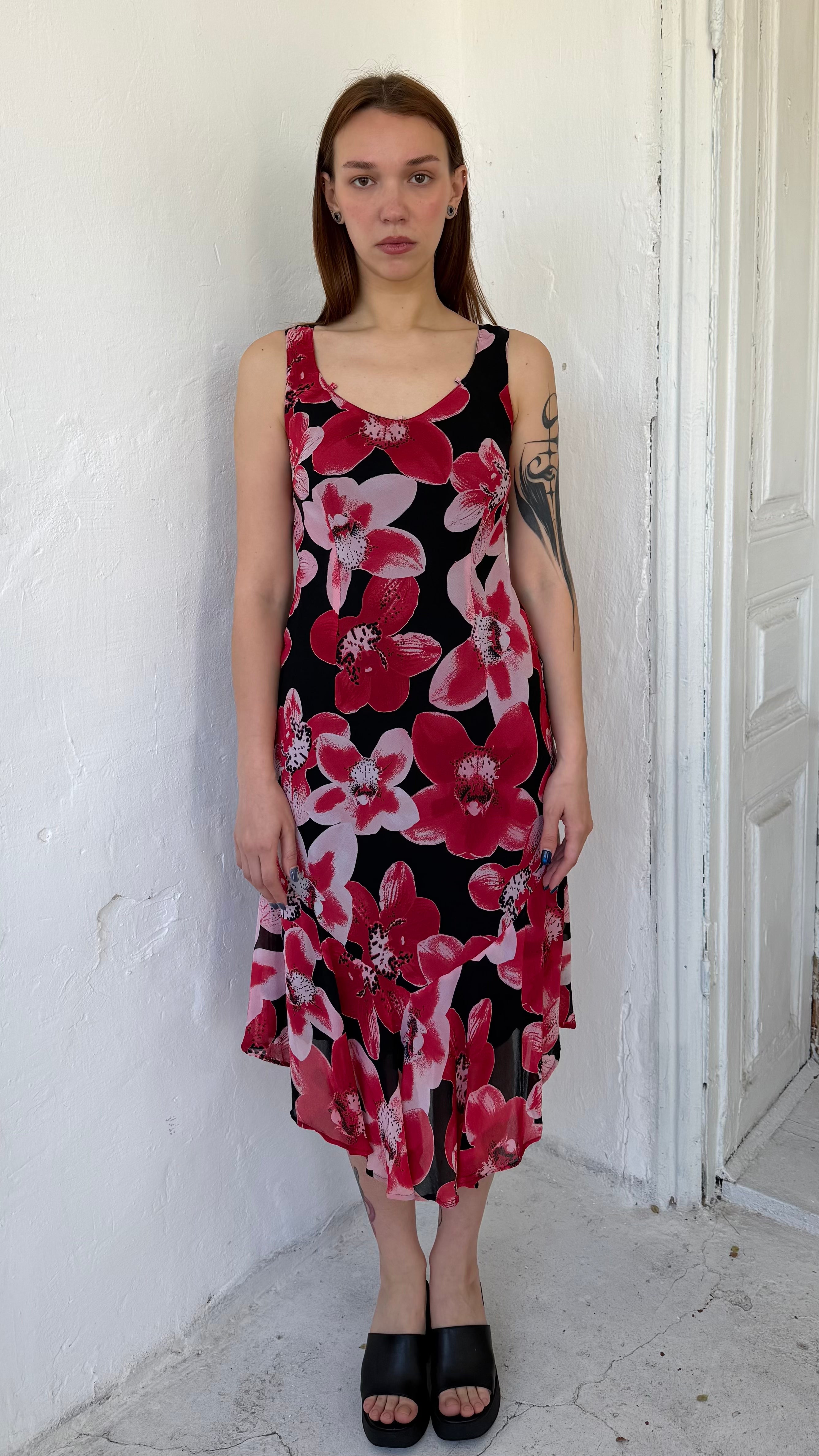 181 / floral midi dress