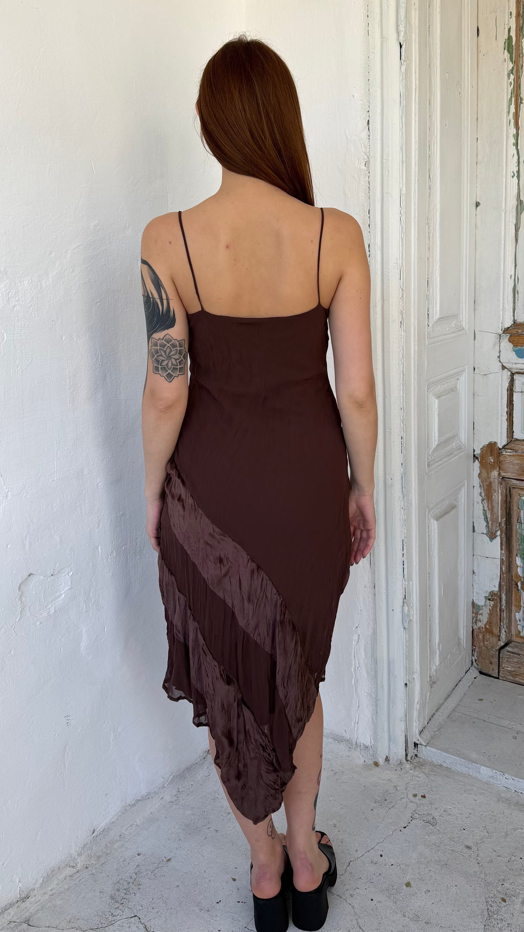 199 / asymmetrical slip dress