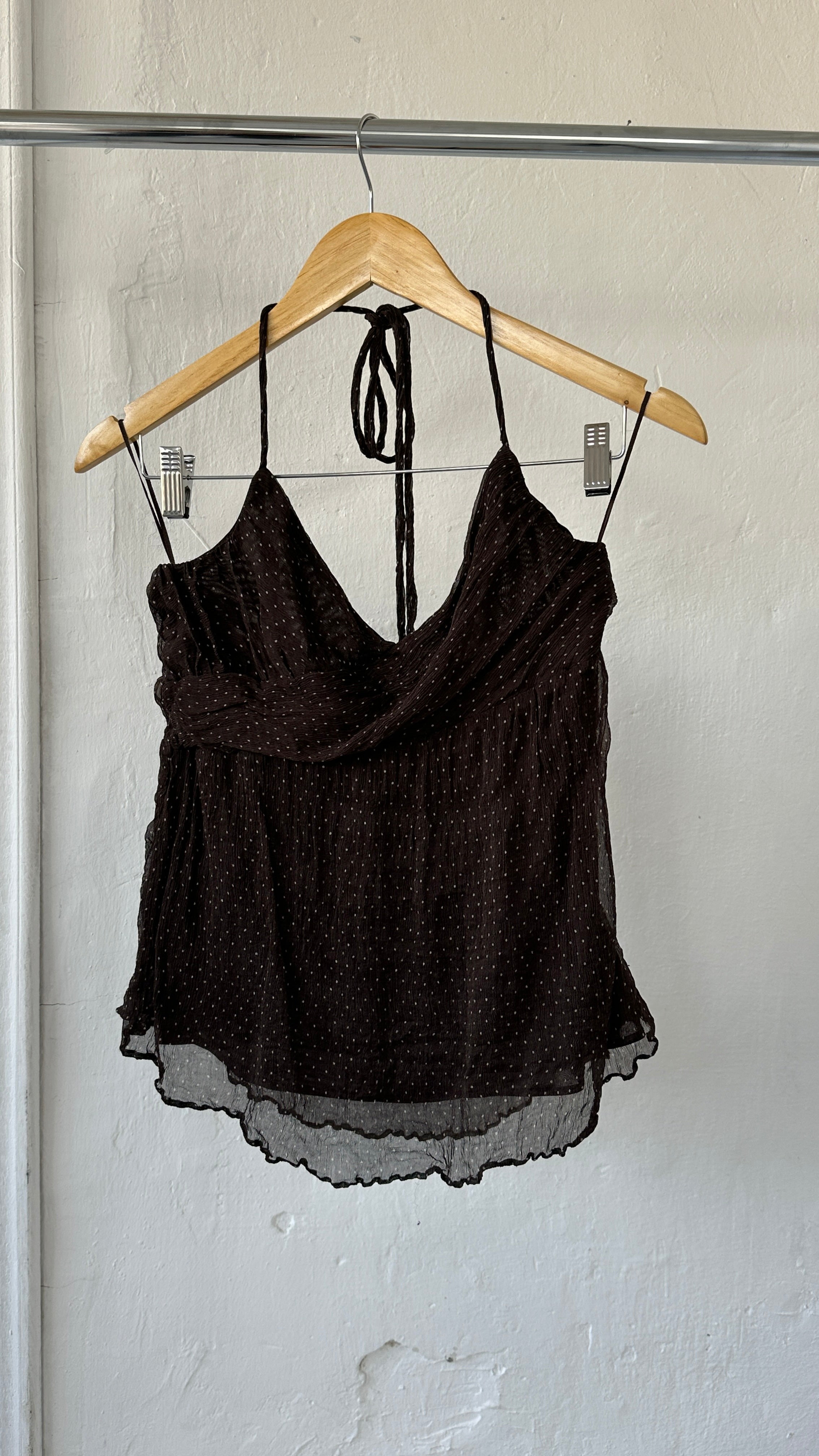 313 / silk halter top