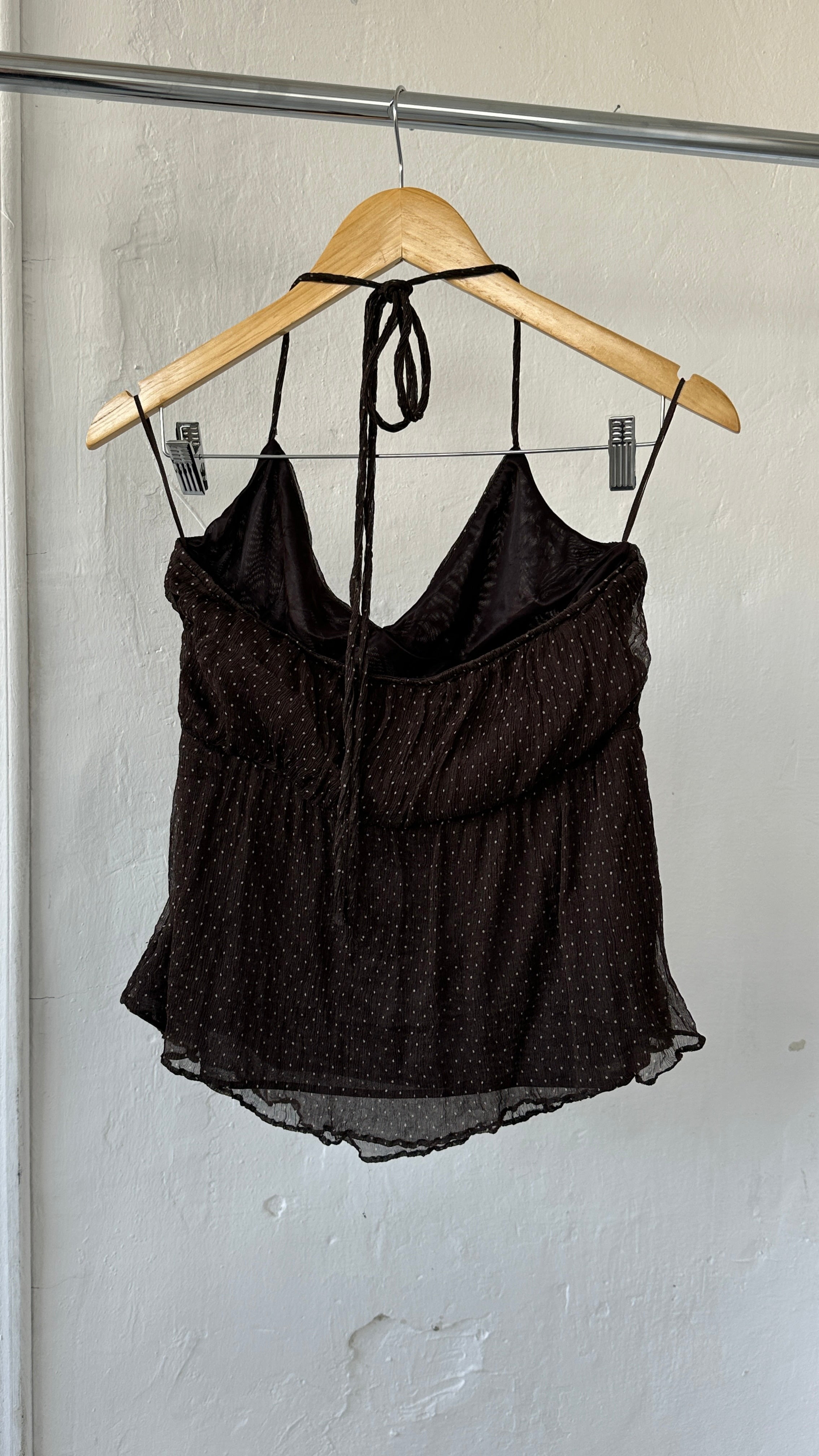 313 / silk halter top