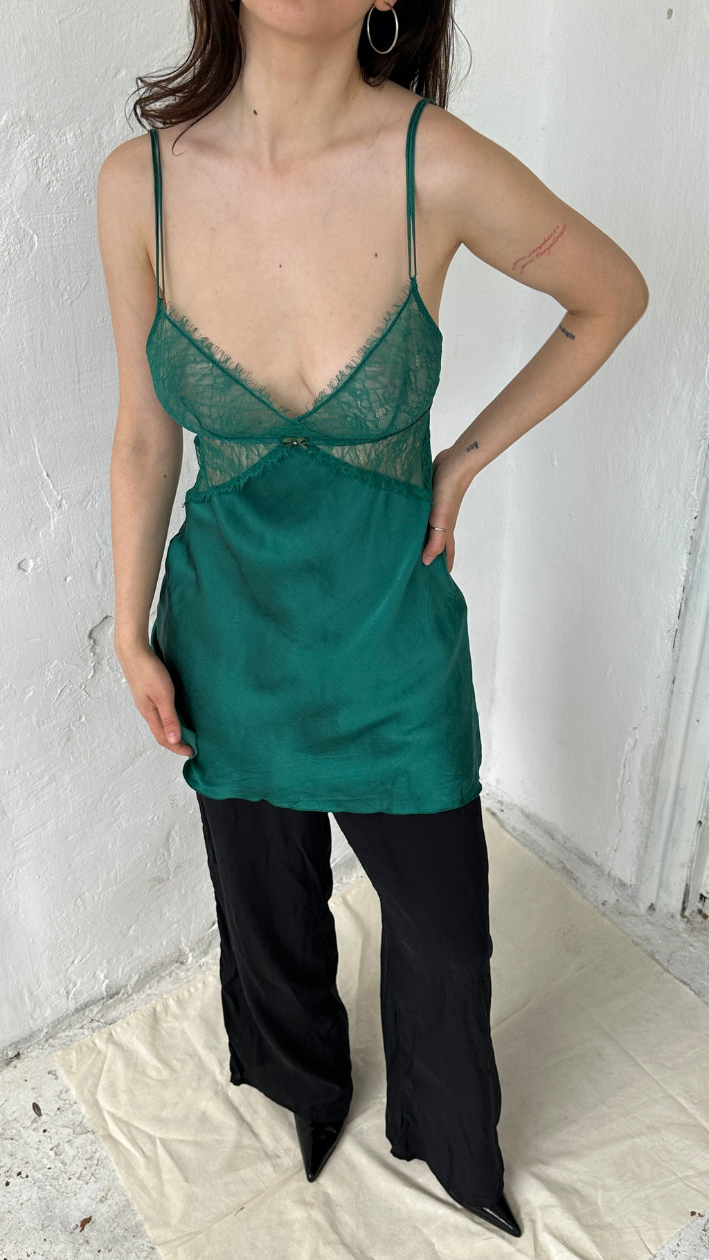 338 / INTIMISSIMI lace & silk dress