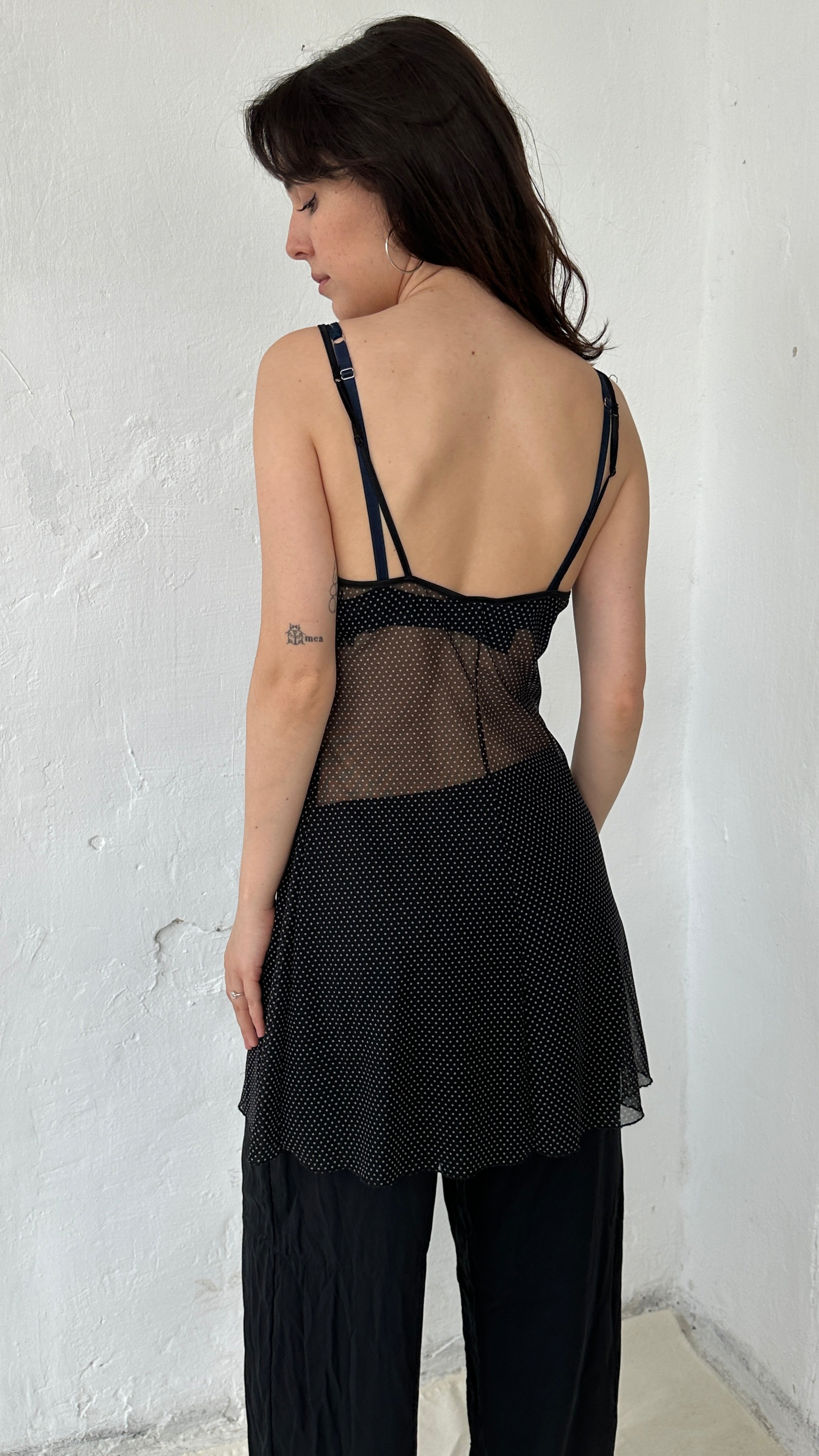 341 / INTIMISSIMI mesh slip dress
