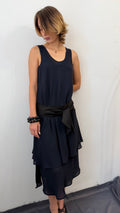 384 / midi dress with belt