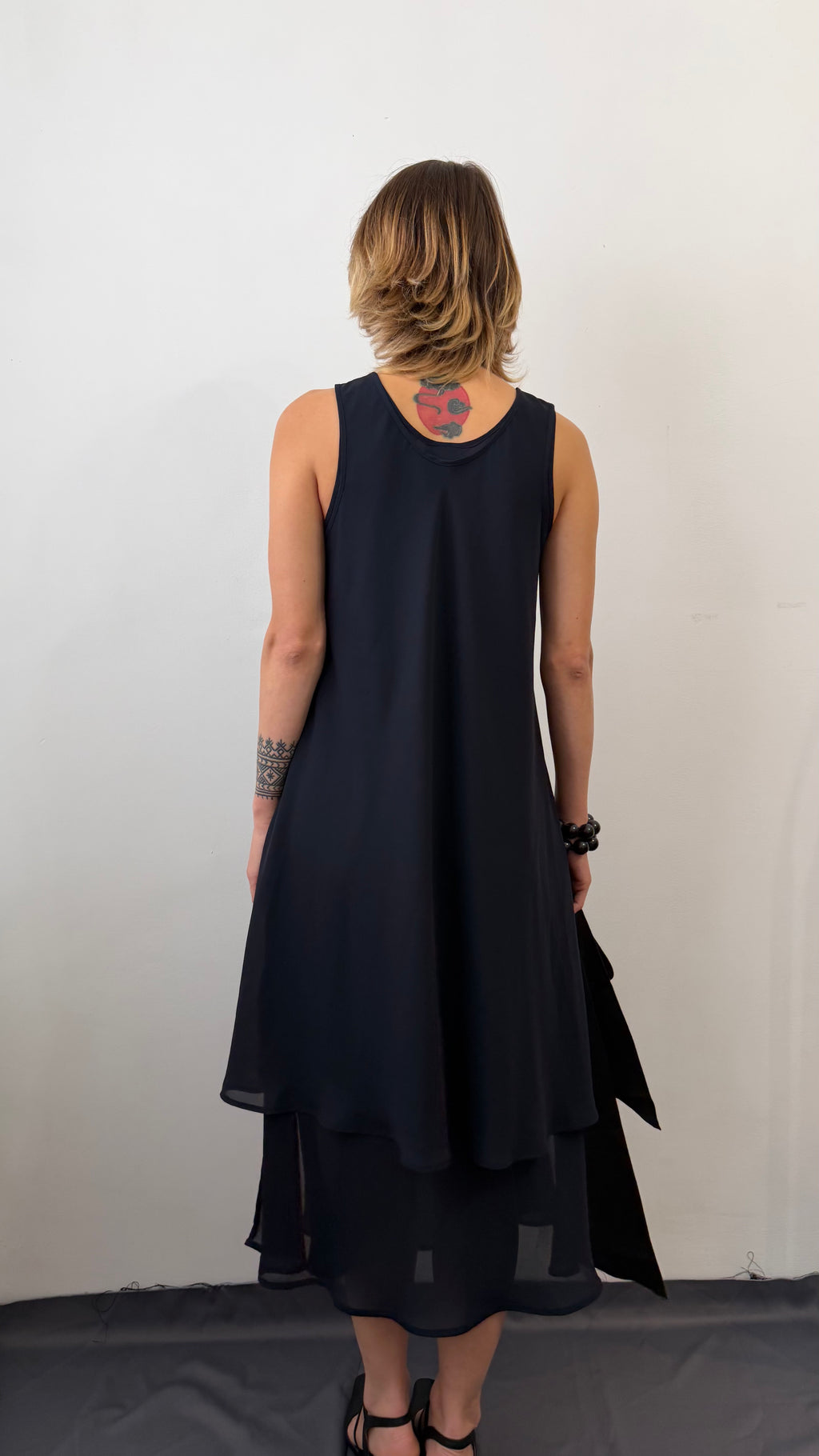 384 / midi dress with belt