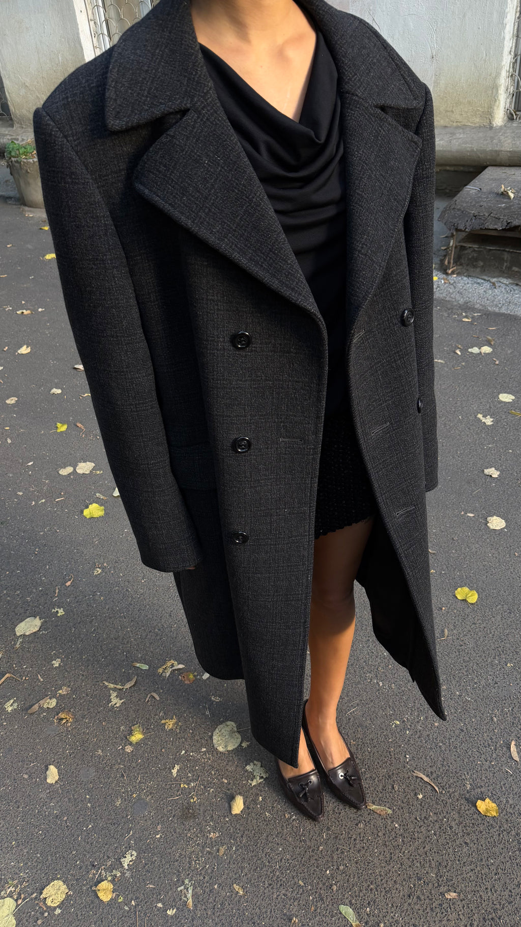 381 / oversized double-breasted coat