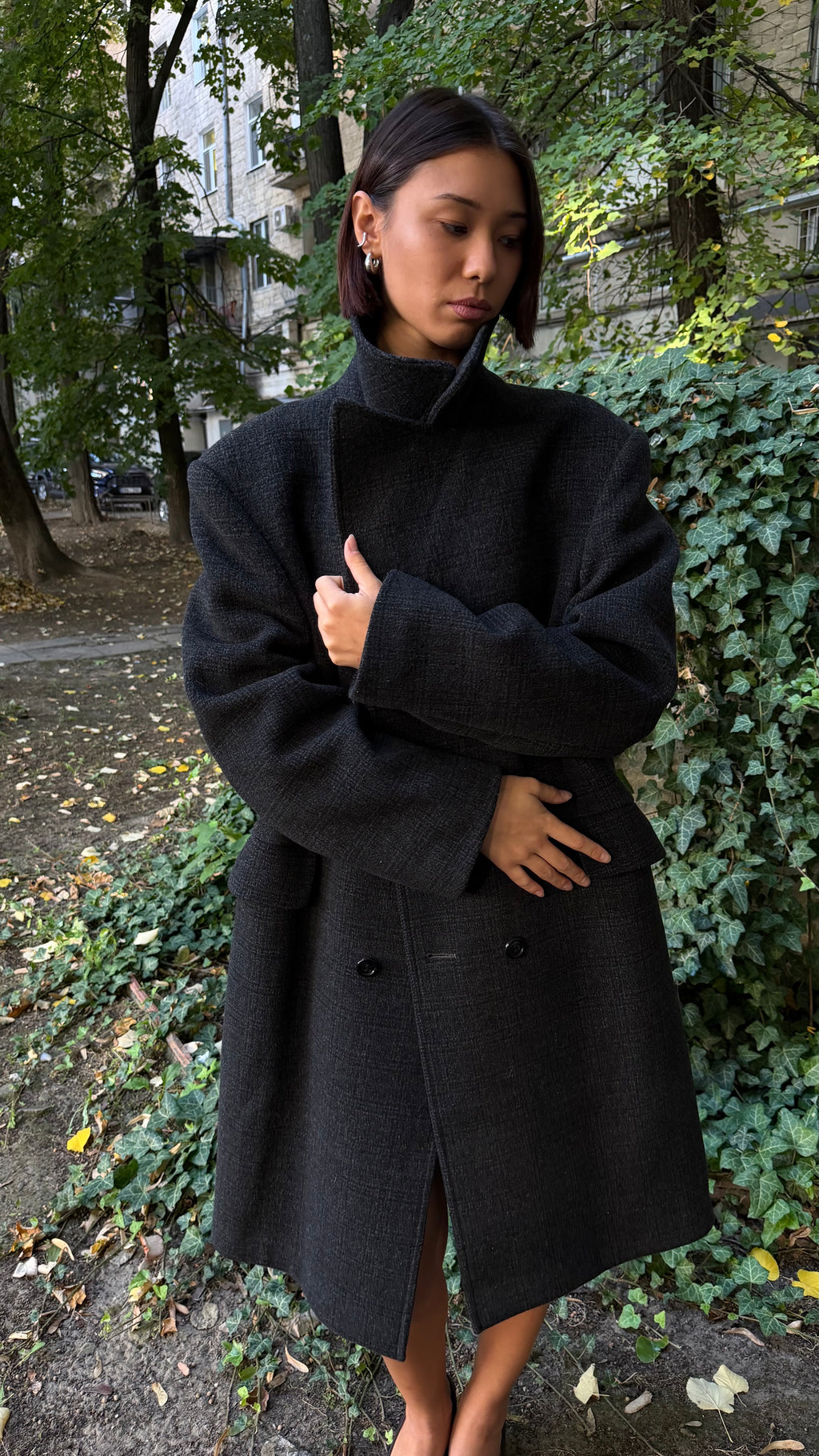 381 / oversized double-breasted coat