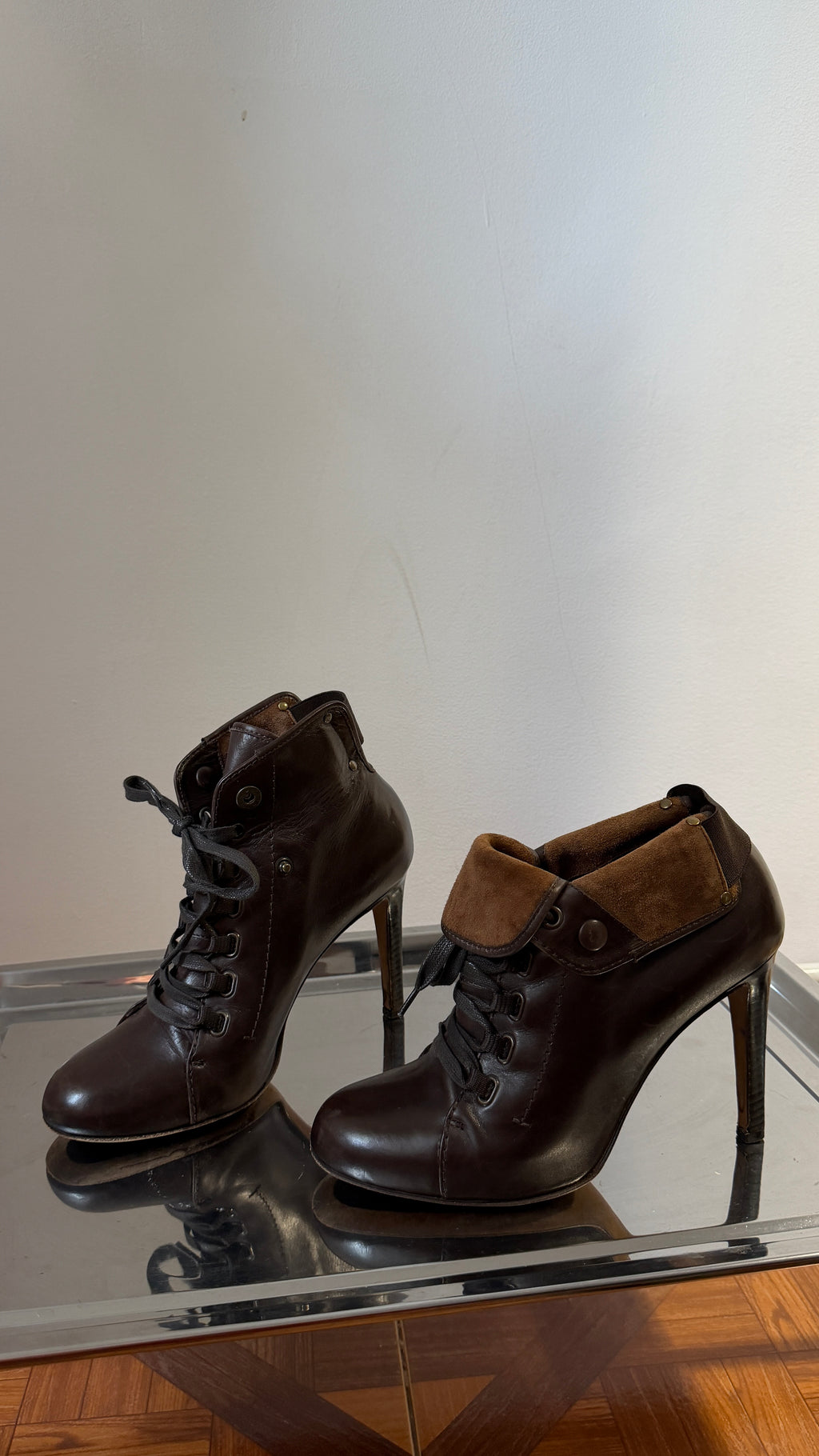 387 / MOSCHINO heeled ankle boots