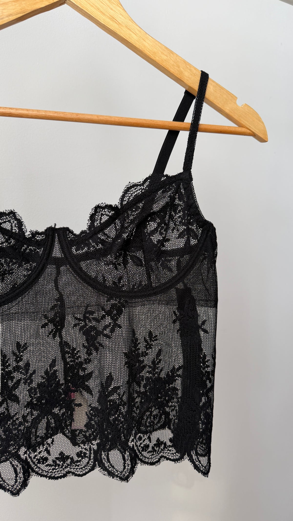 393 / lace corset top