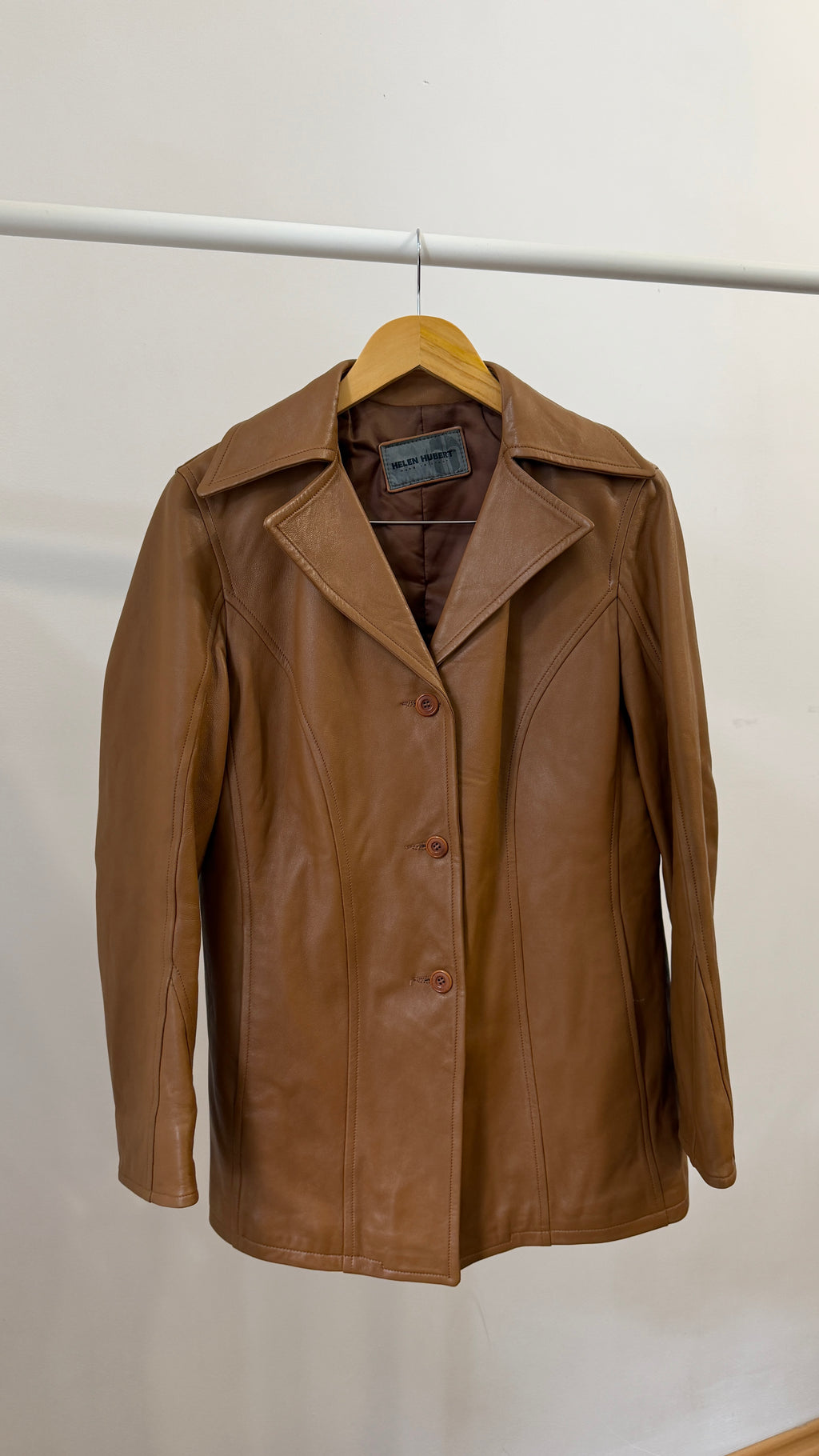 399 / tan leather jacket