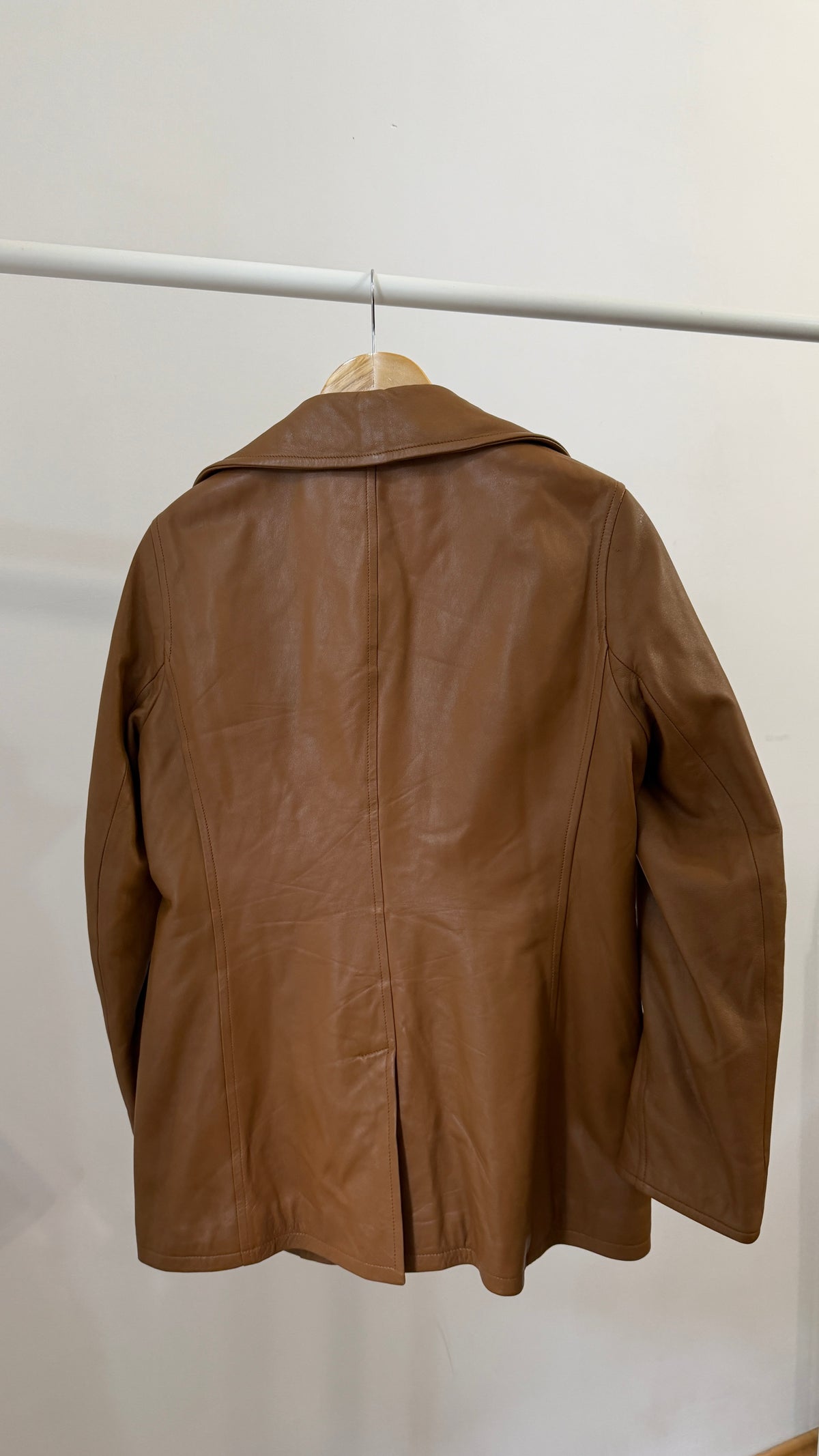 399 / tan leather jacket