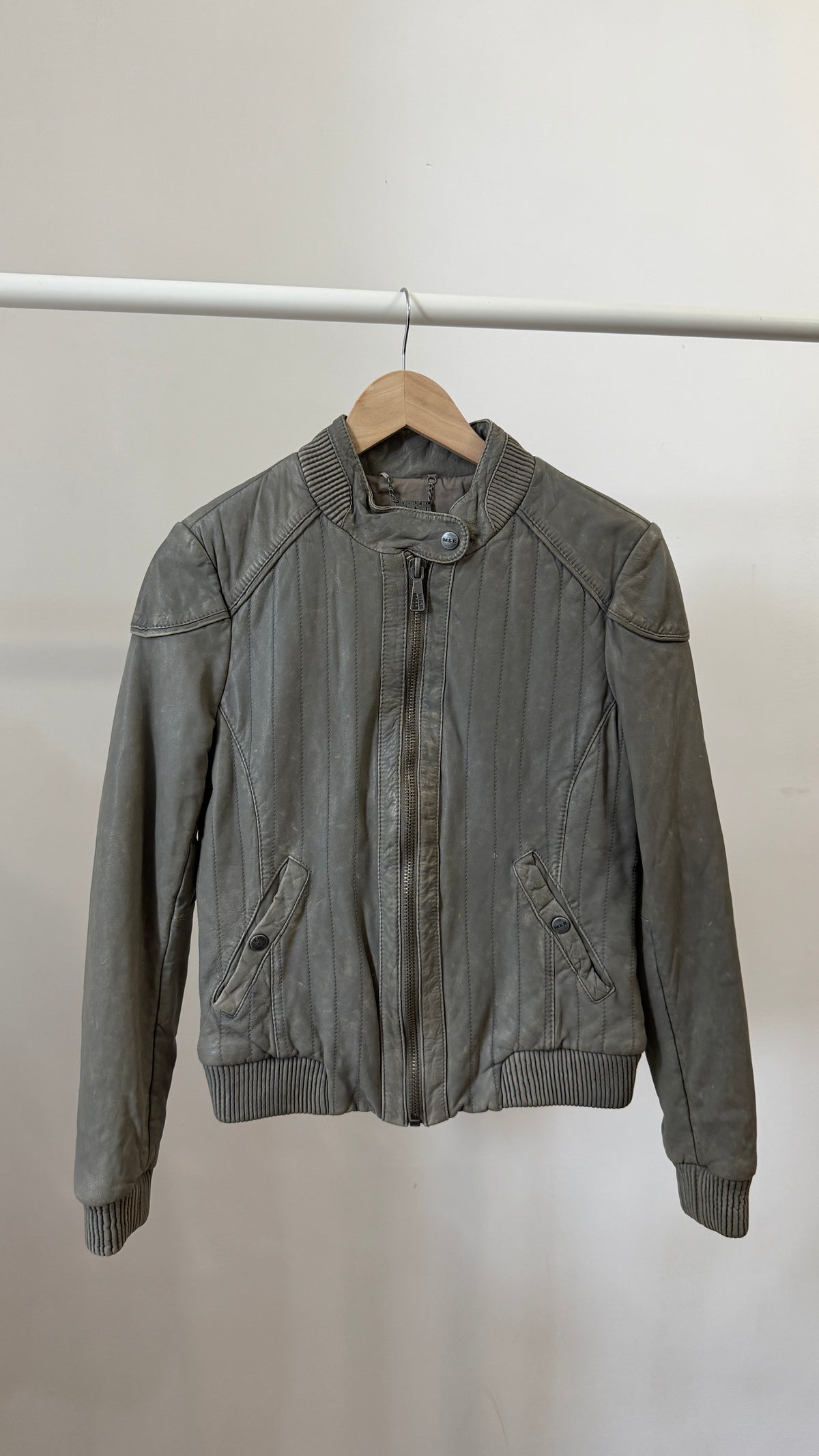 411 / M&R bomber leather jacket