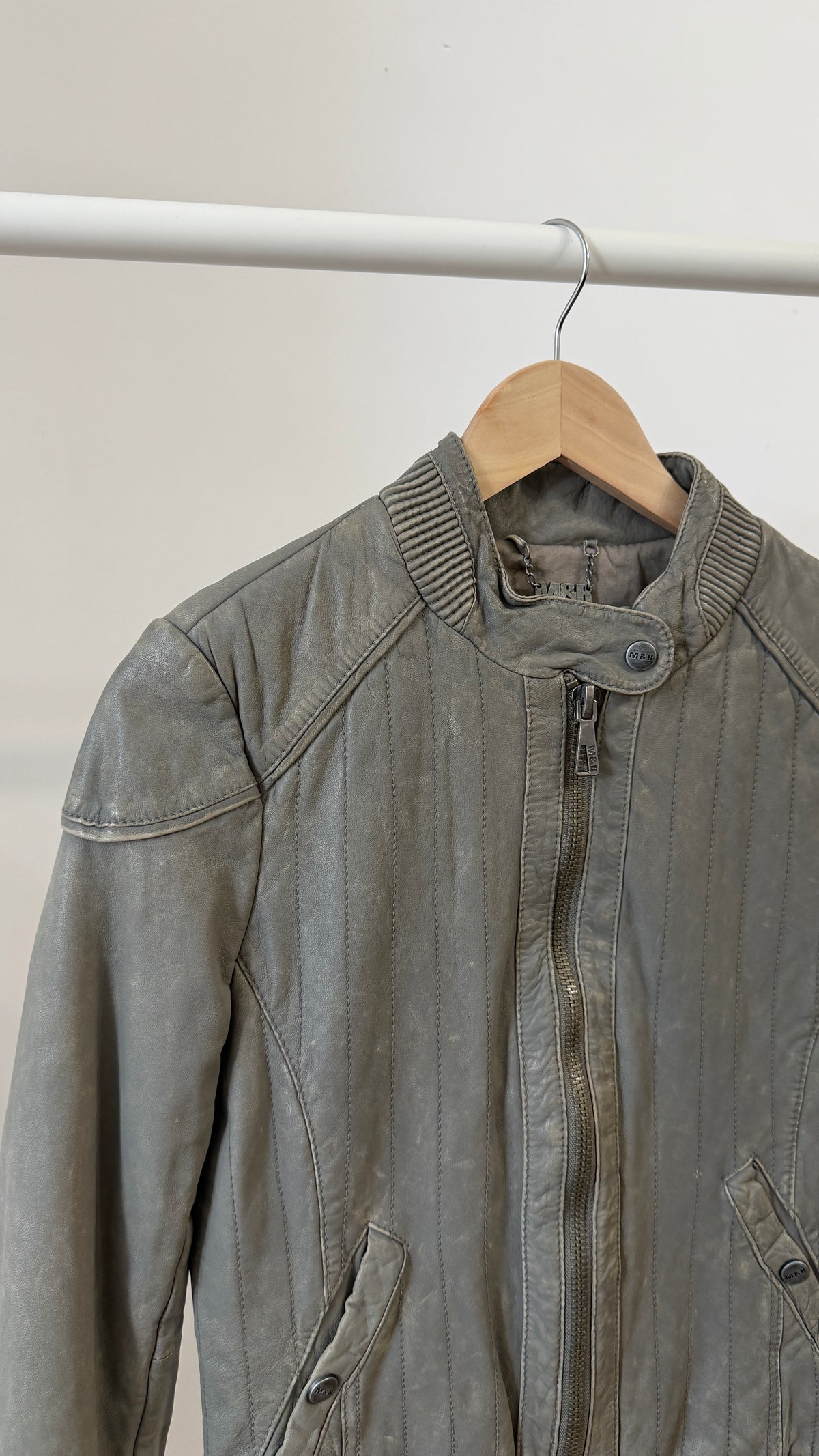 411 / M&R bomber leather jacket
