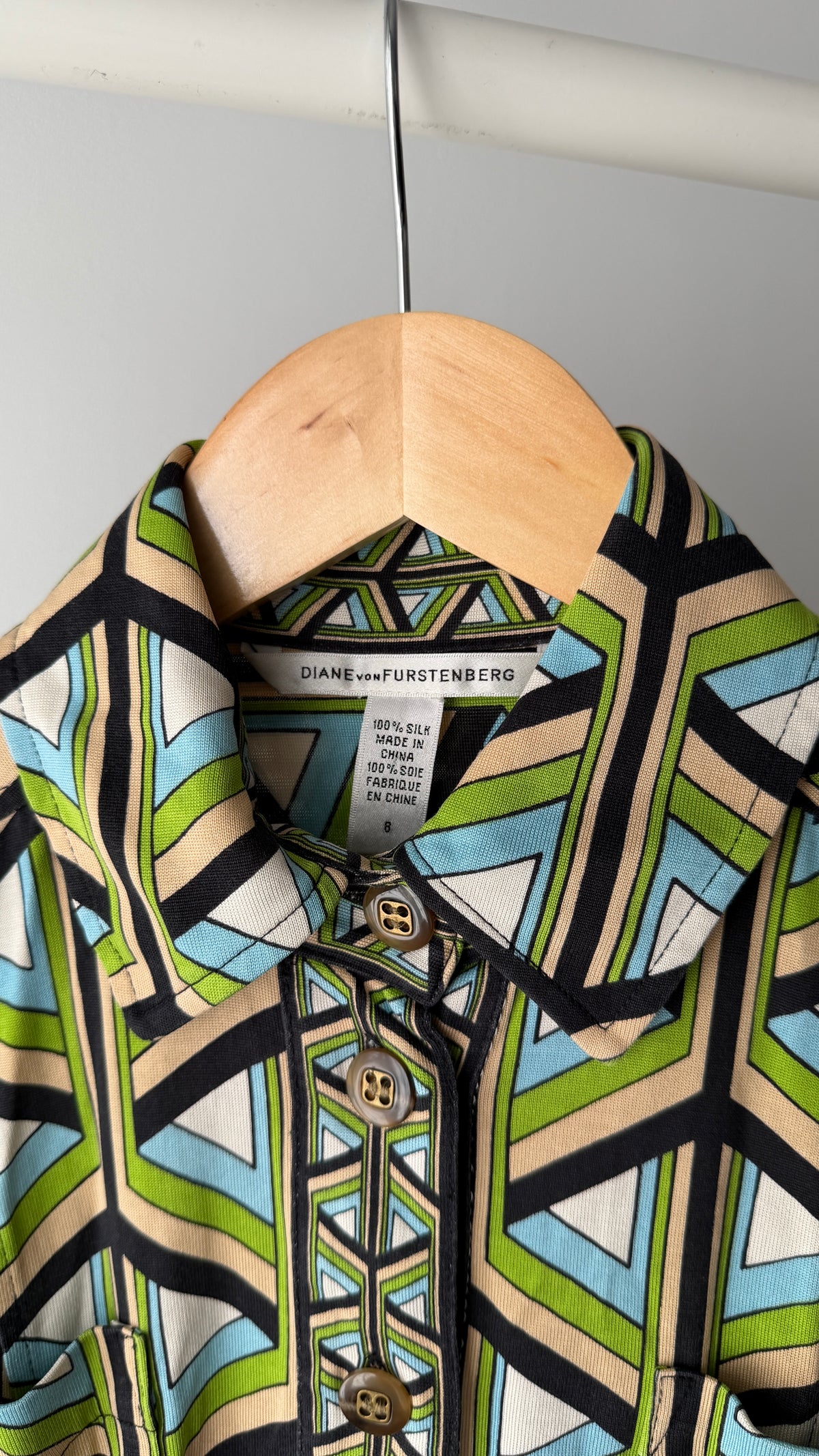 421 / DIANE VON FUSTENBERG silk dress
