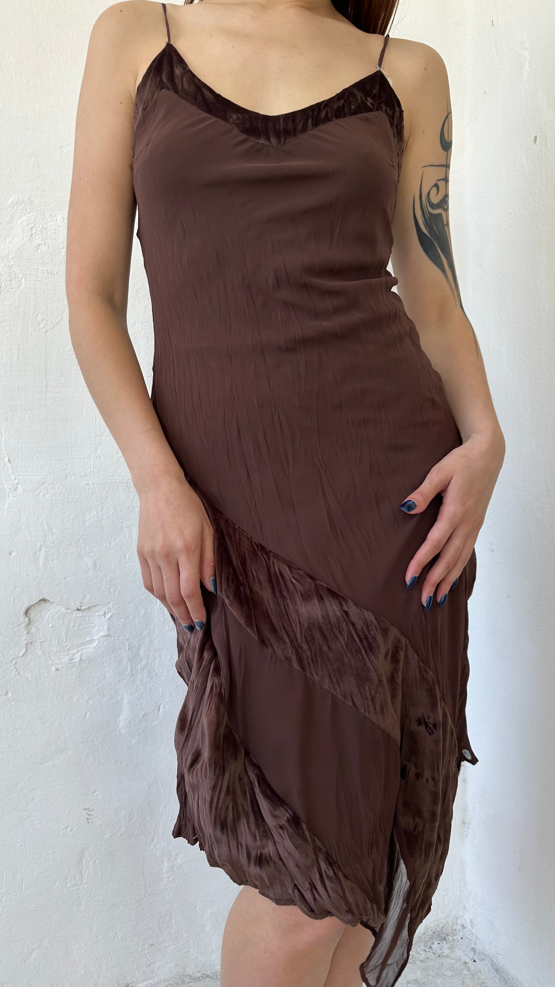 199 / asymmetrical slip dress