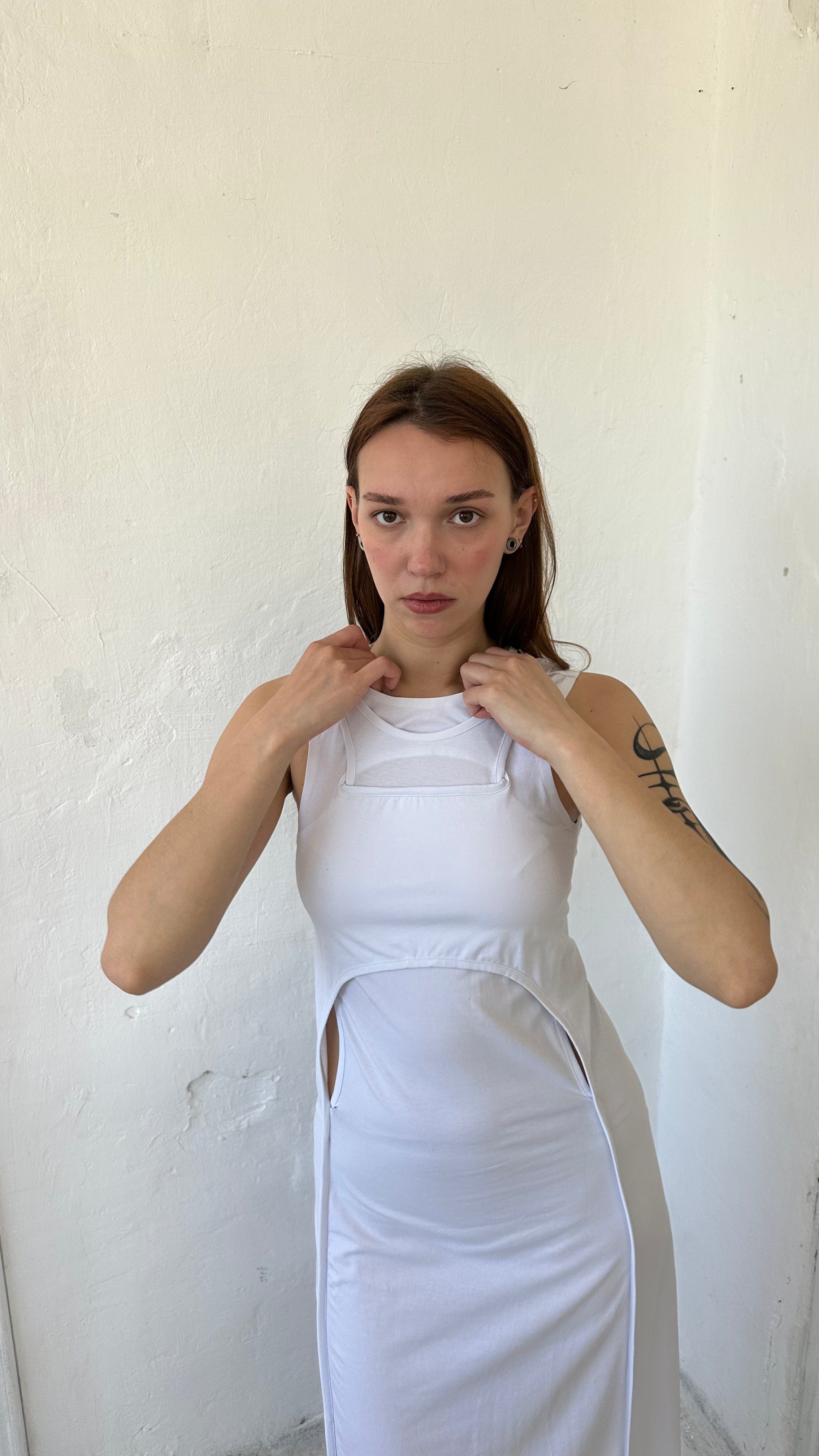 198 / Y-3 maxi dress
