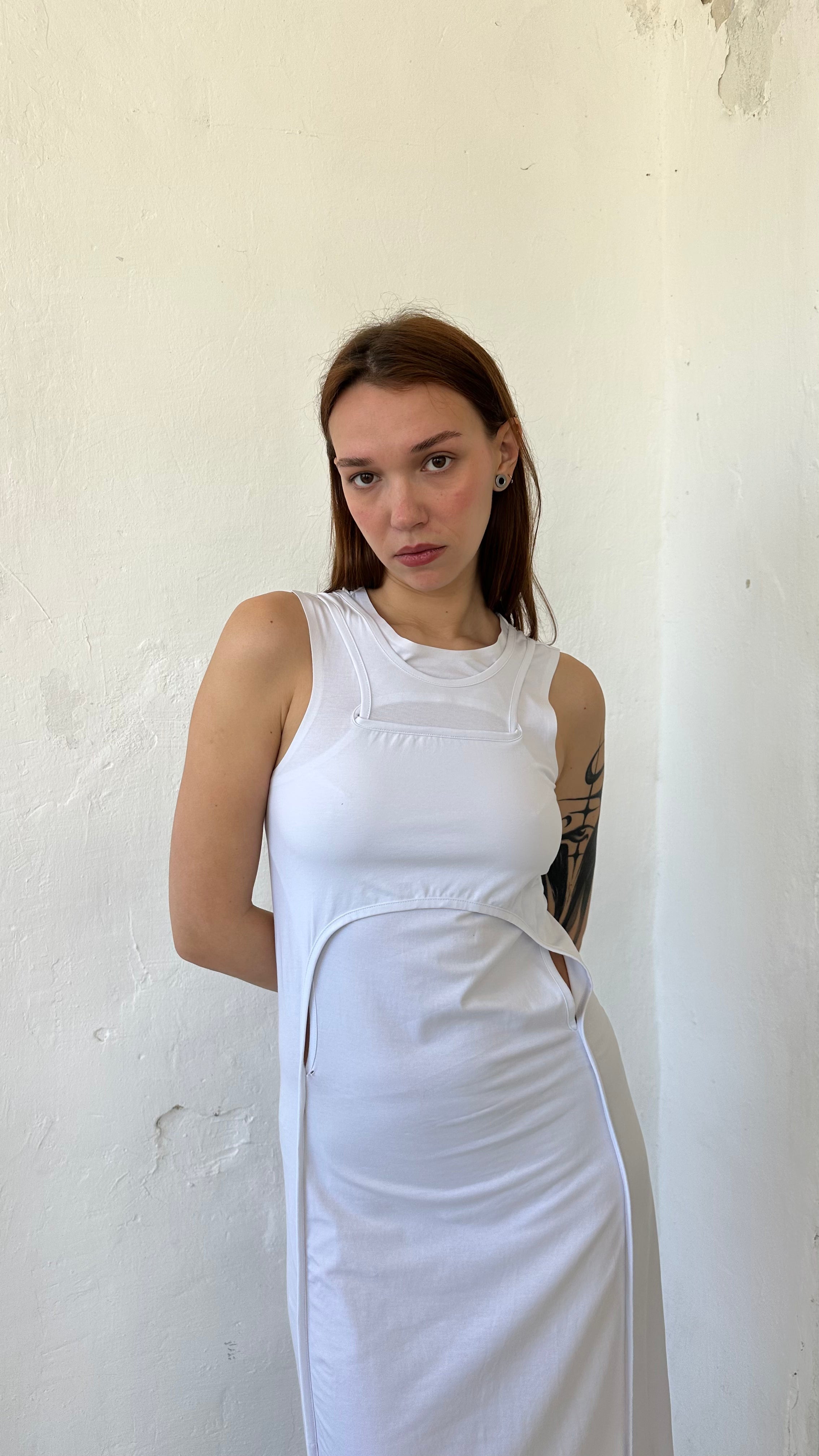 198 / Y-3 maxi dress