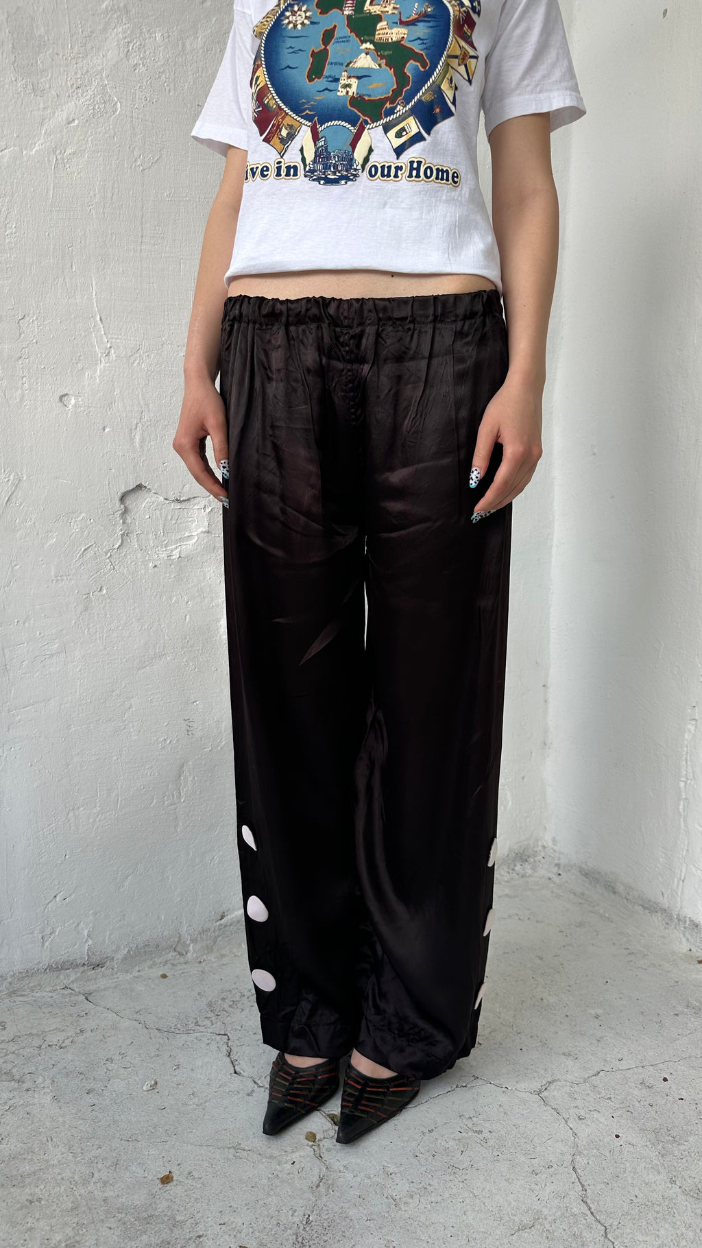 184 / silk trousers
