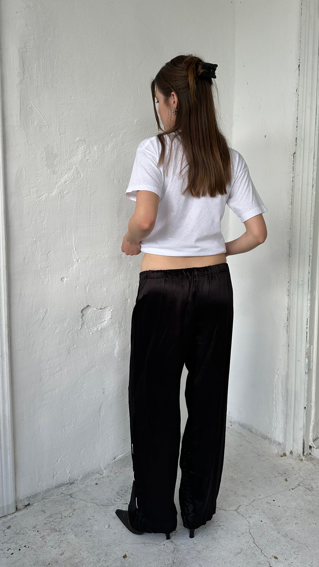 184 / silk trousers