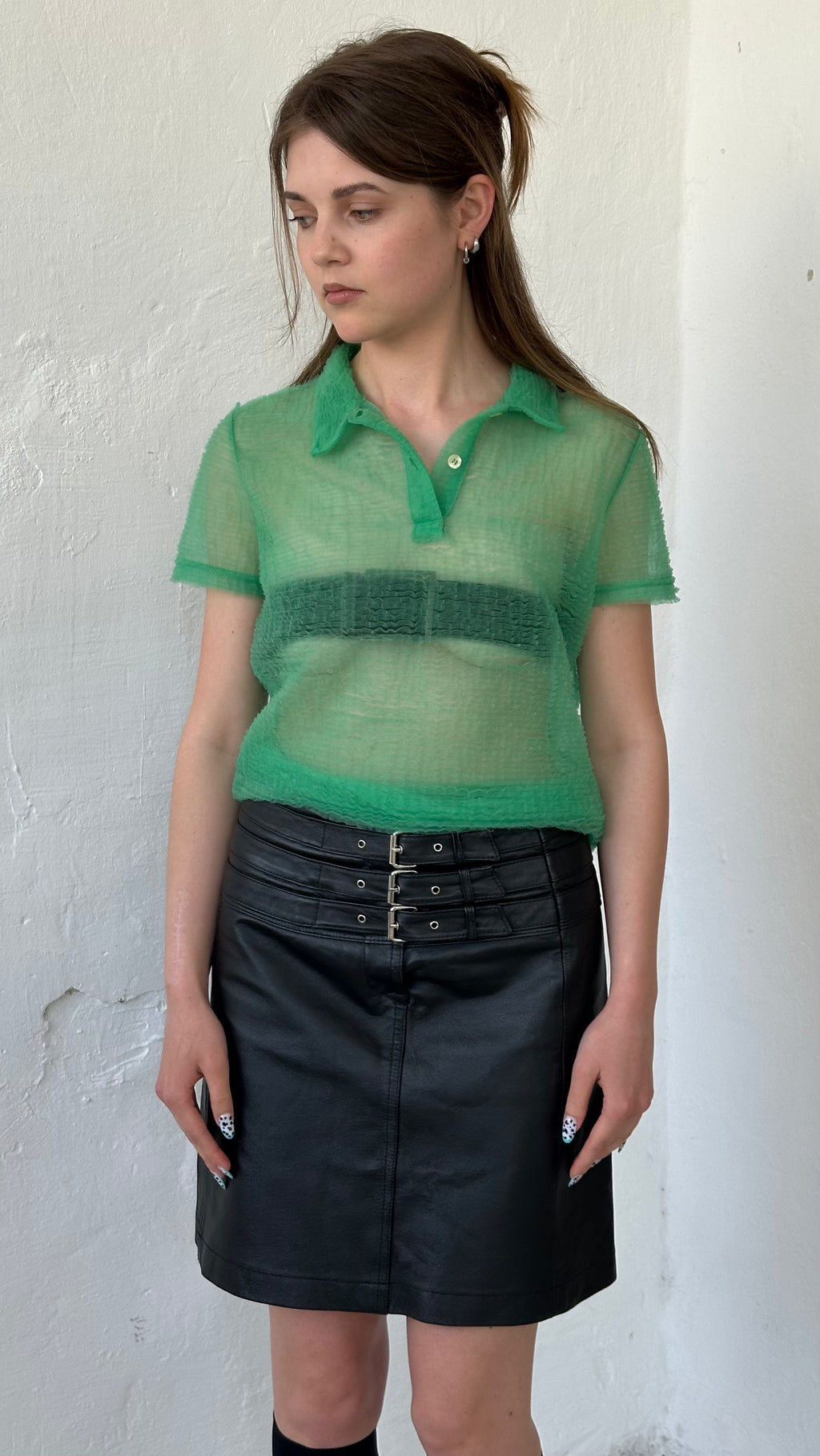 190 / leather skirt